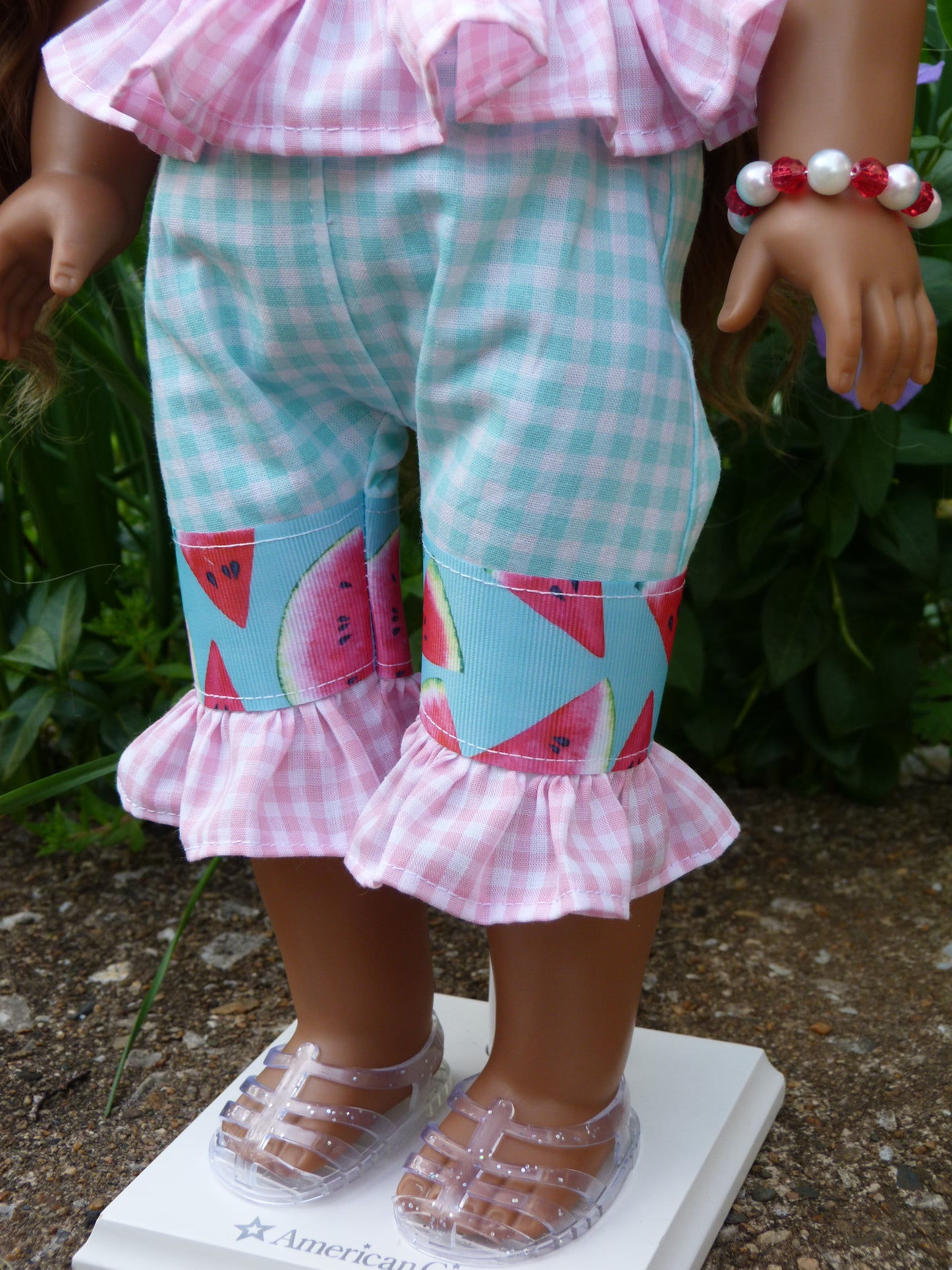 Summer Watermelon Outfit for 18 Inch Doll Clothes Handmade to fit American Girl