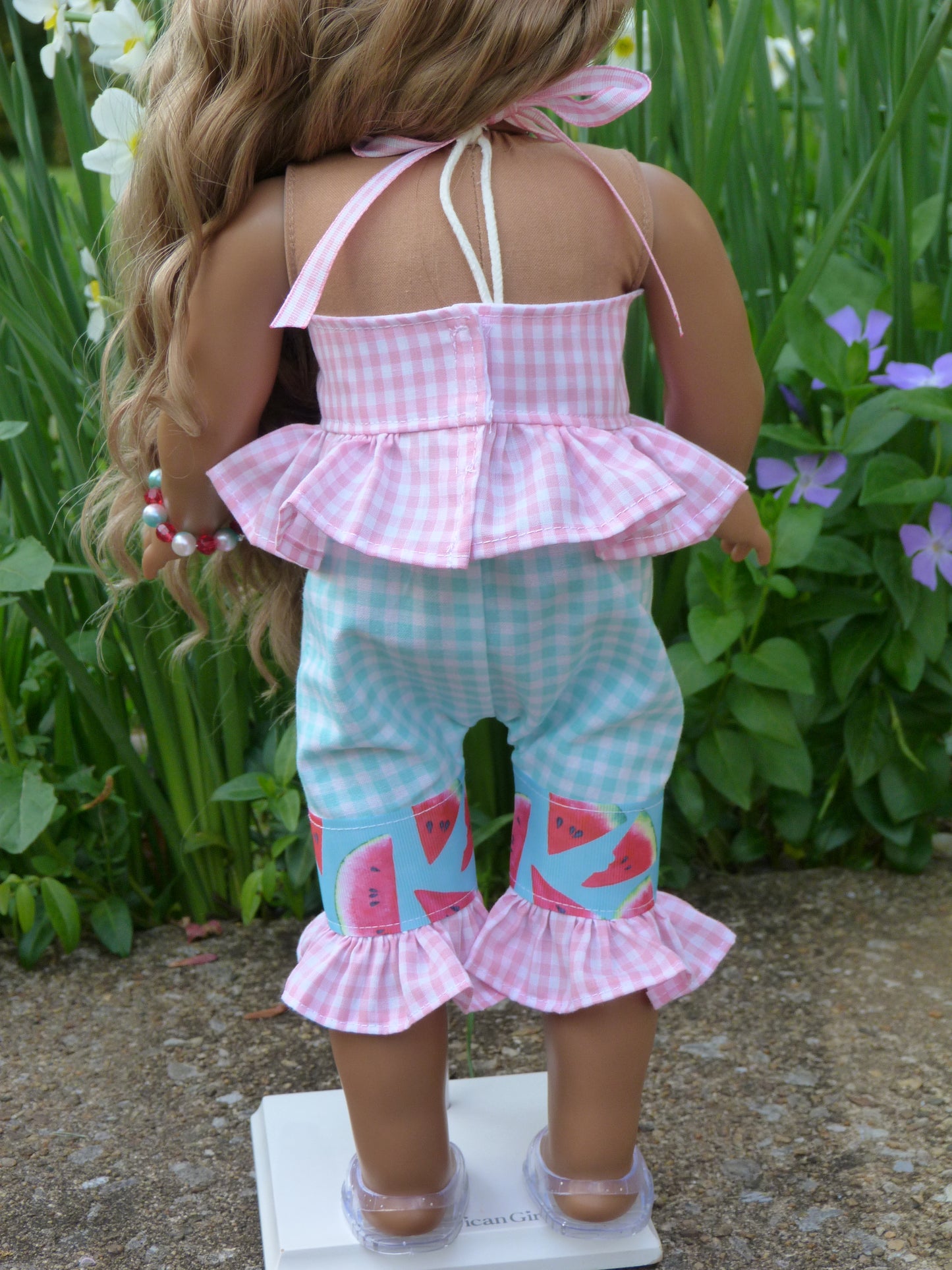 Summer Watermelon Outfit for 18 Inch Doll Clothes Handmade to fit American Girl