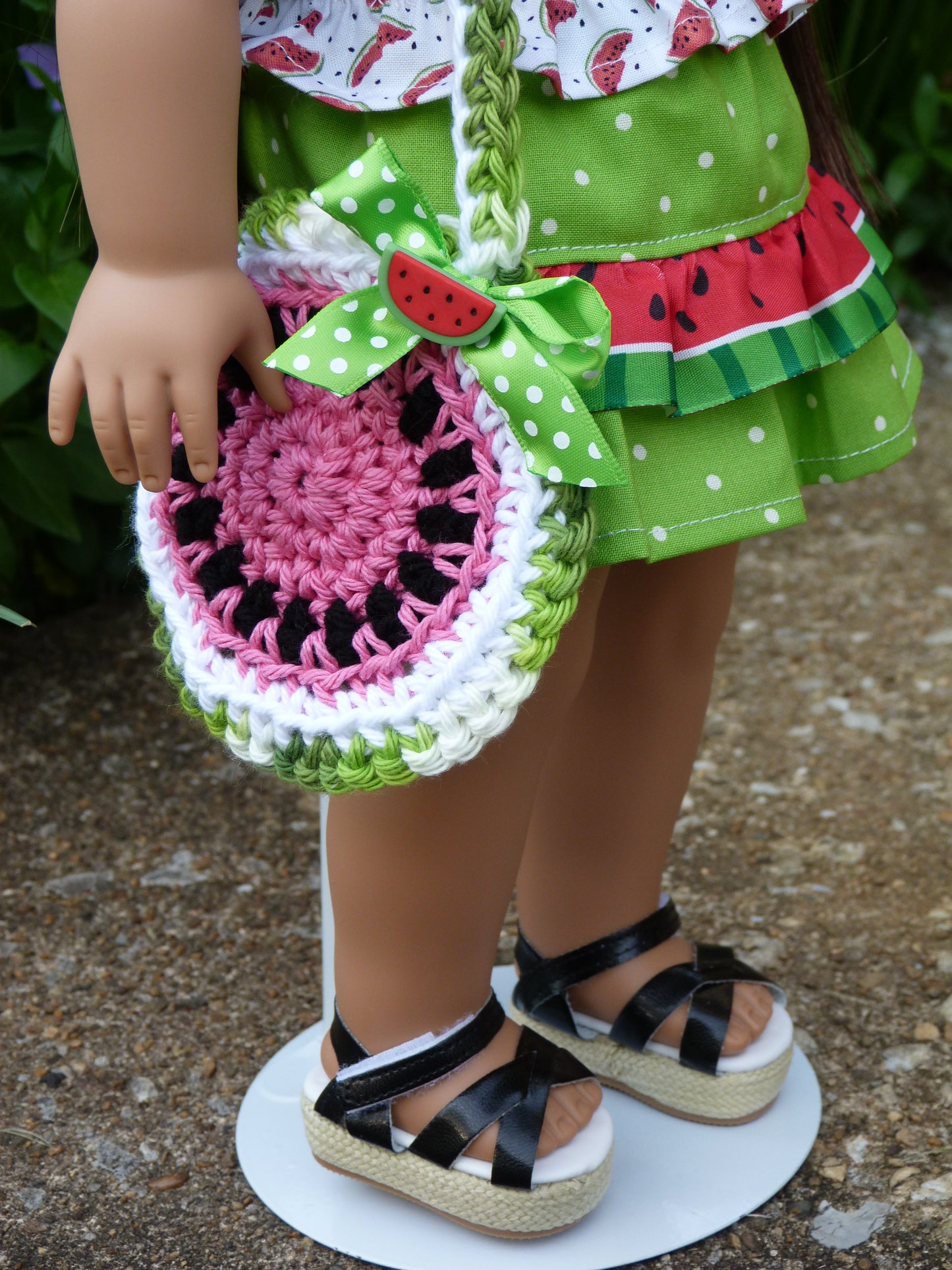 Summer Watermelon Outfit for 18 Inch Doll Clothes Handmade to fit American Girl