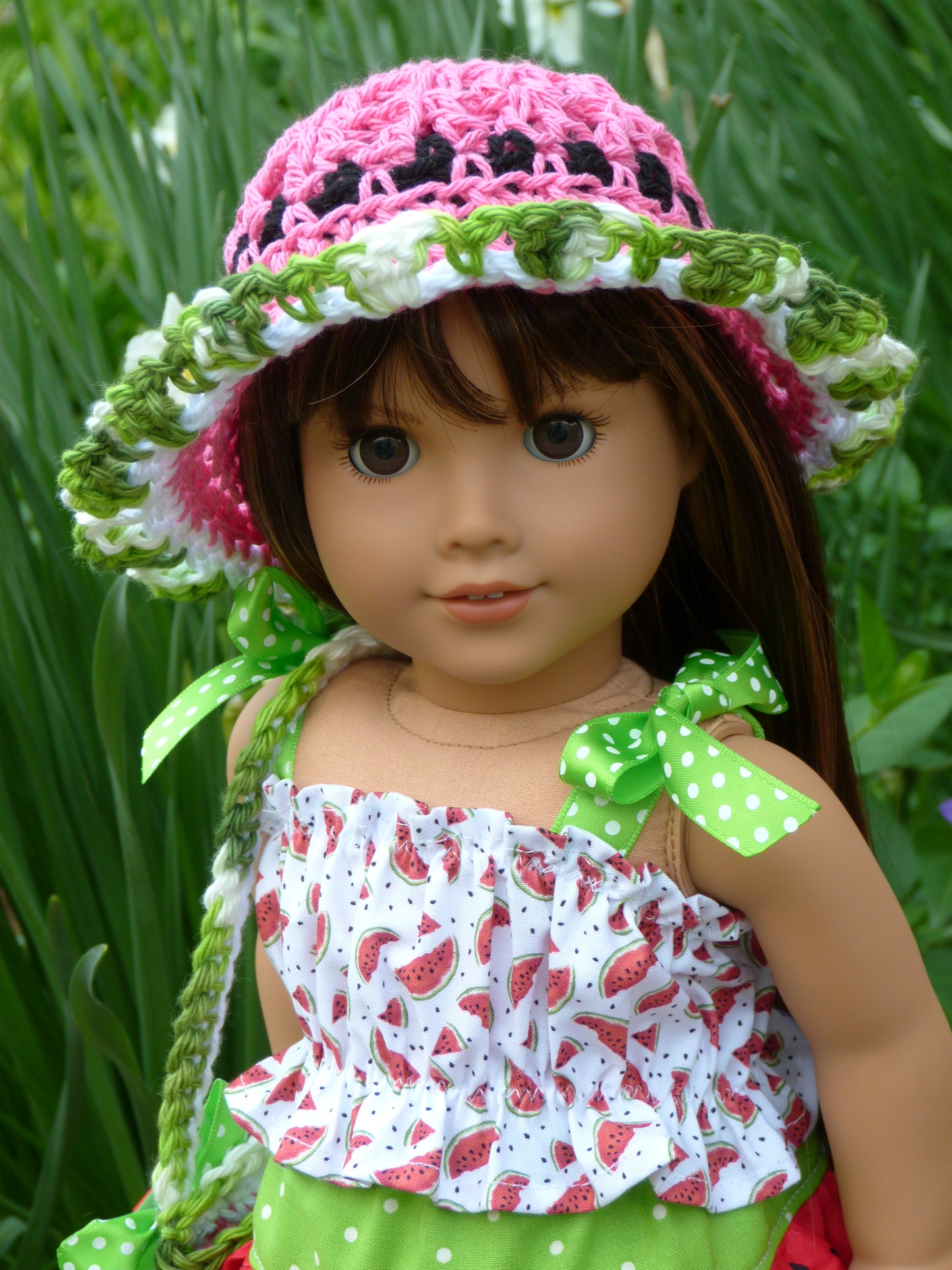 Summer Watermelon Outfit for 18 Inch Doll Clothes Handmade to fit American Girl