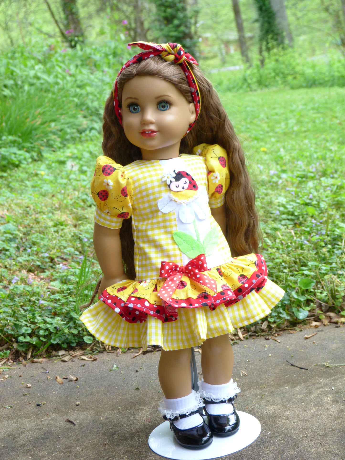 Ladybug Summer Outfit for 18 Inch Doll Clothes Handmade to fit American Girl