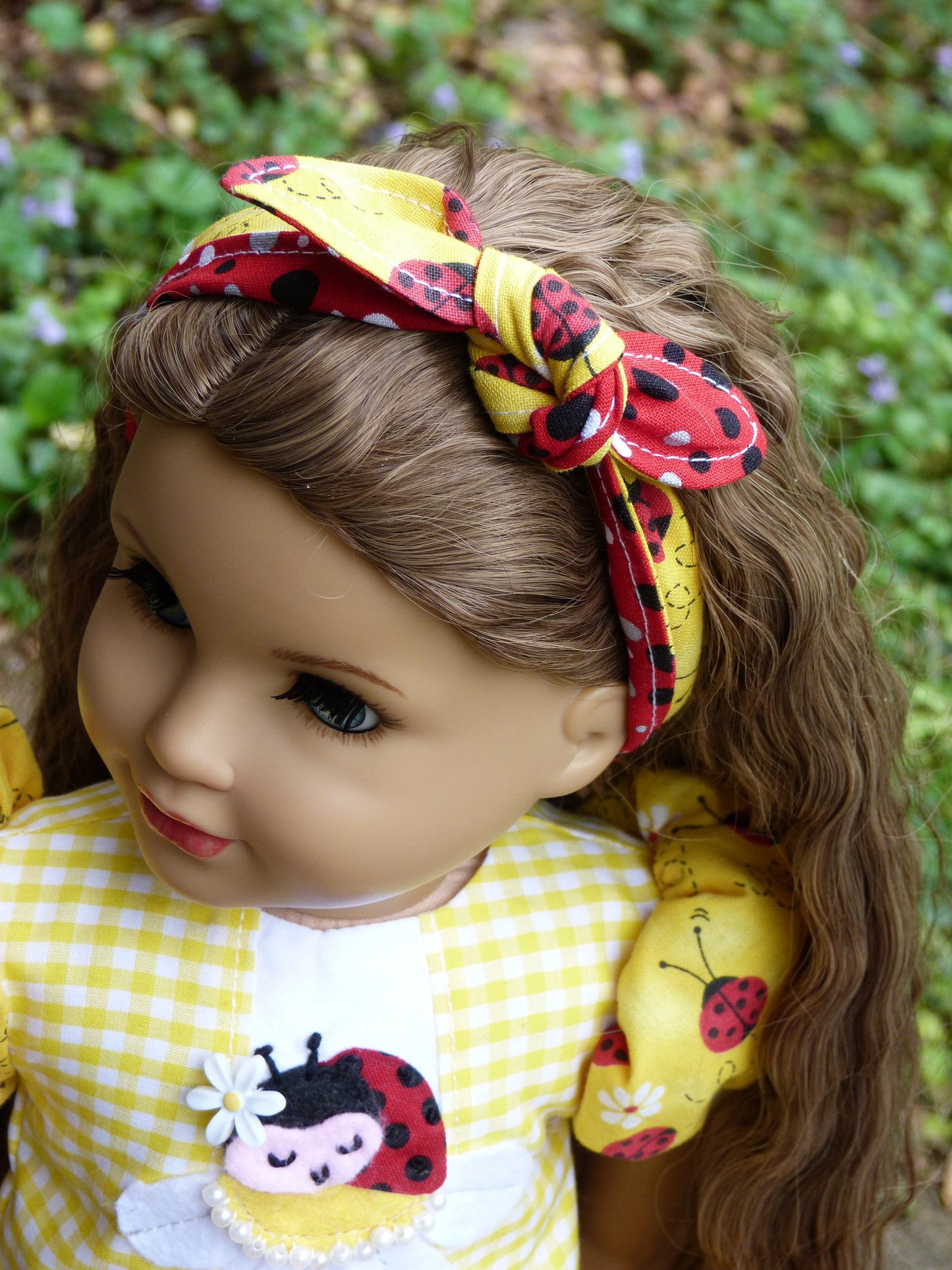 Ladybug Summer Outfit for 18 Inch Doll Clothes Handmade to fit American Girl