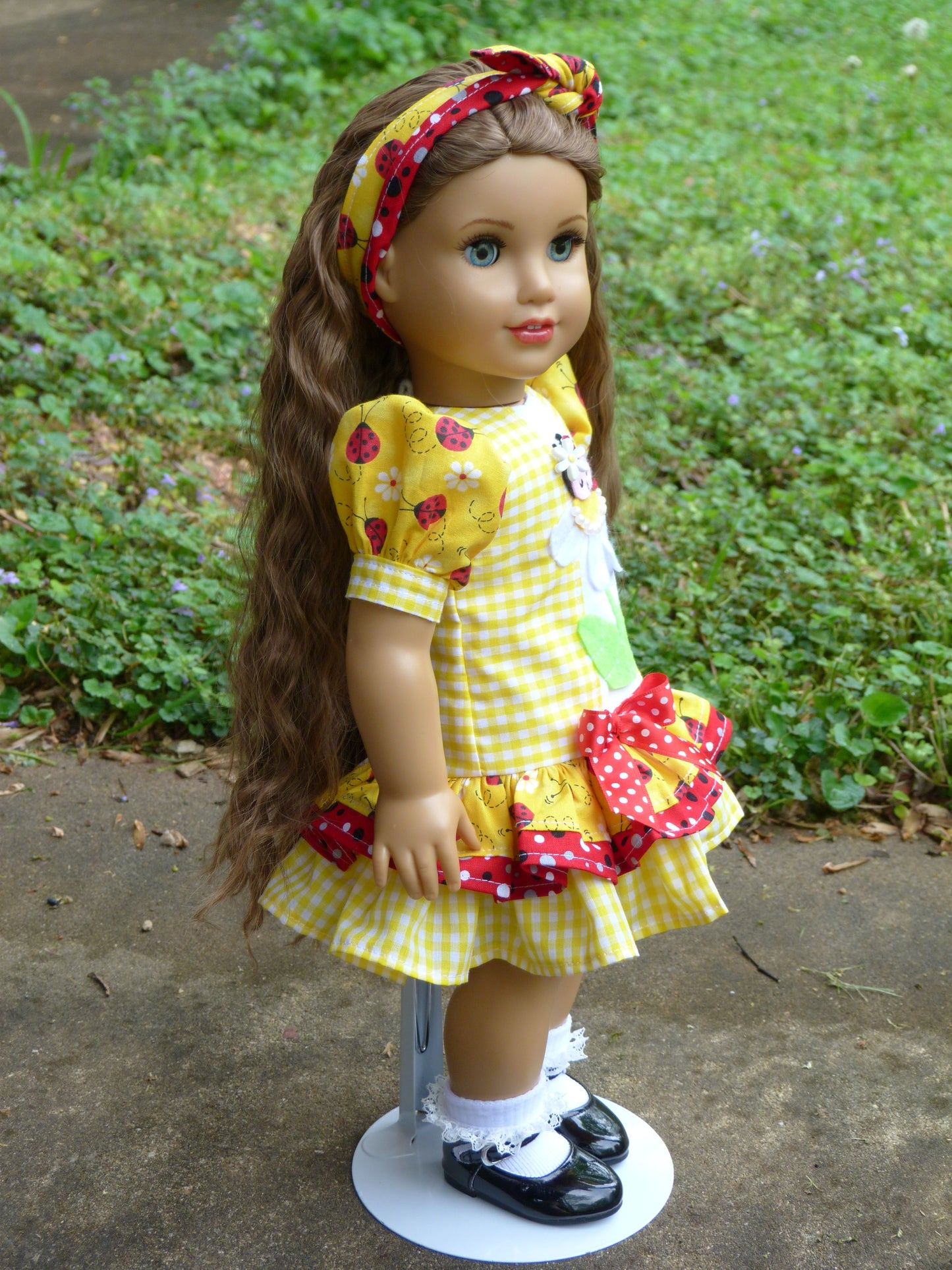 Ladybug Summer Outfit for 18 Inch Doll Clothes Handmade to fit American Girl