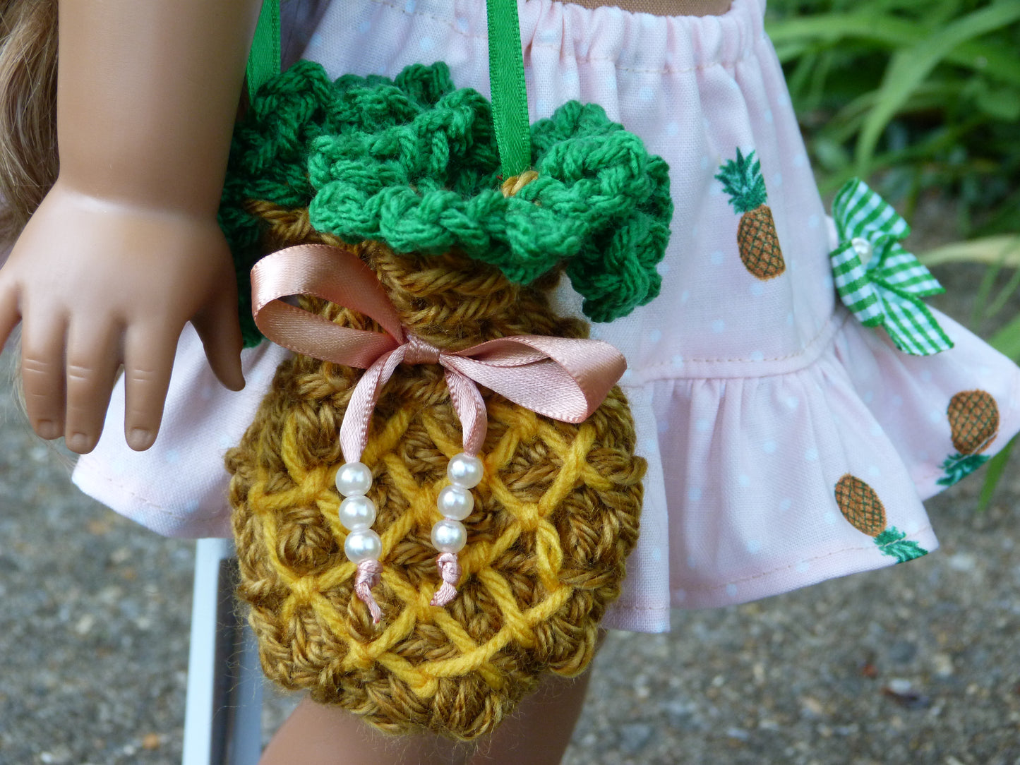 Summer Pineapple Outfit for 18 Inch Doll Clothes Handmade to fit American Girl