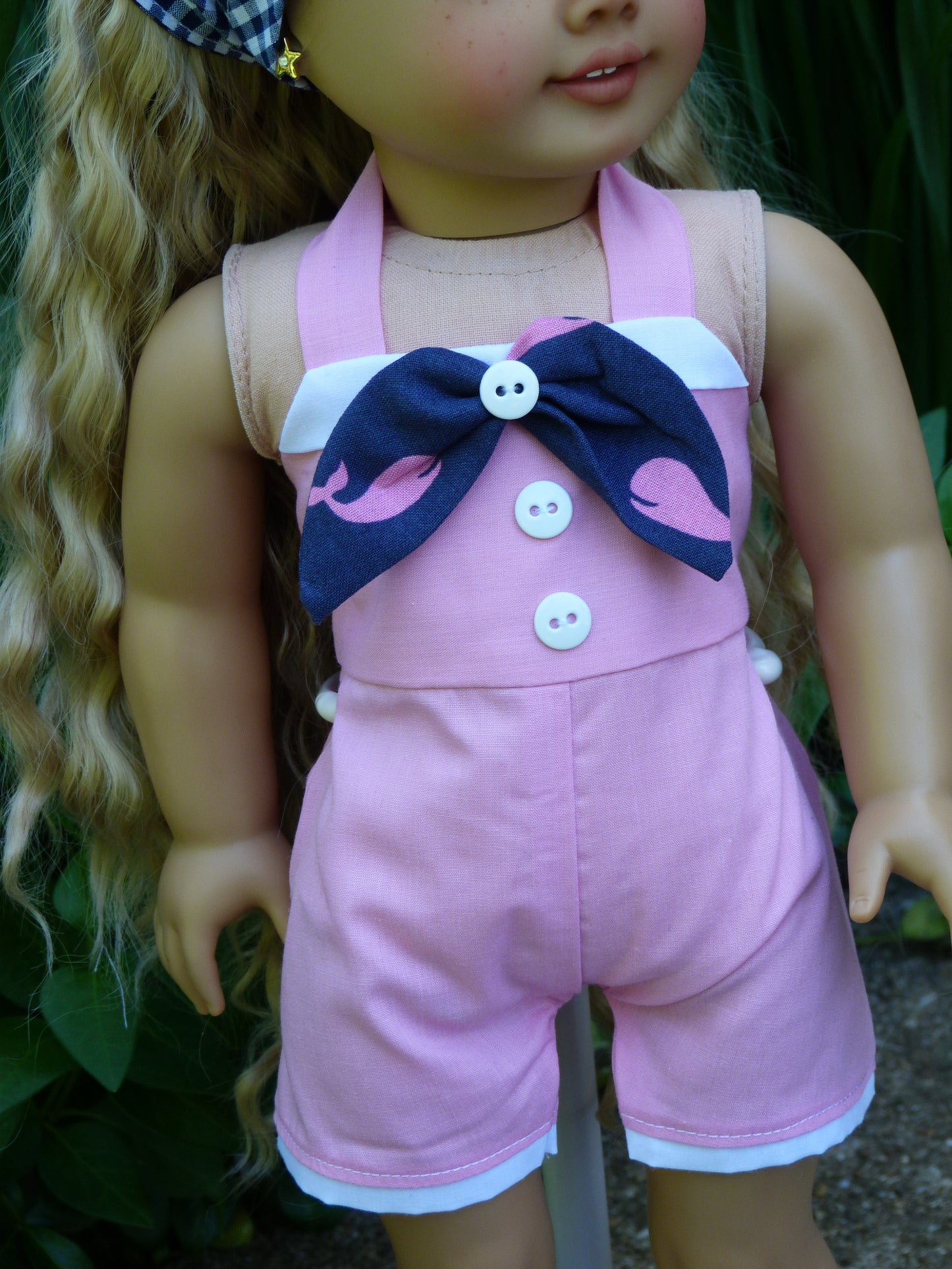 Summer Whale Watching Outfit for 18 Inch Doll Clothes Handmade to fit American Girl