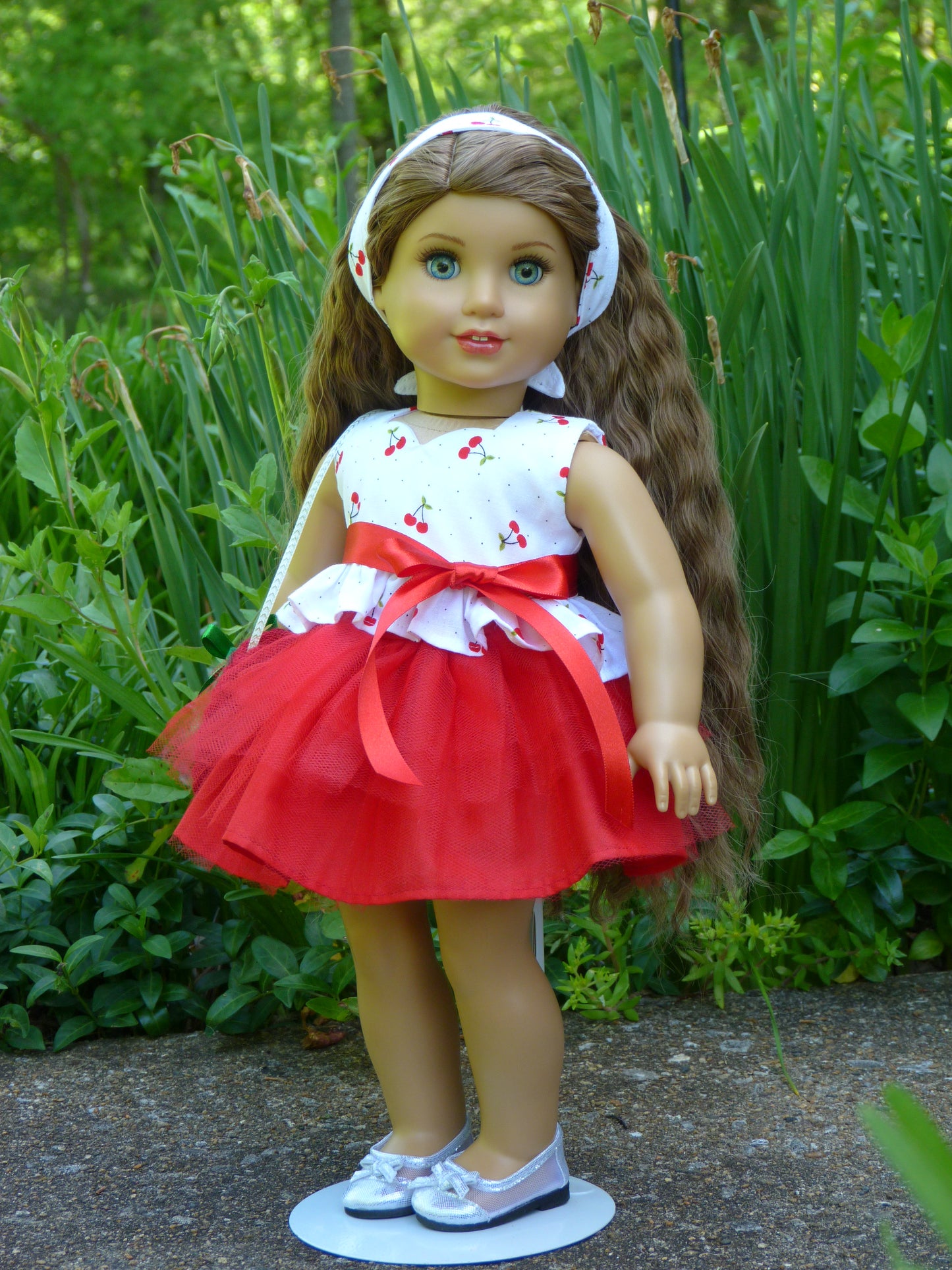 Summer Cherry Outfit for 18 Inch Doll Clothes Handmade to fit American Girl