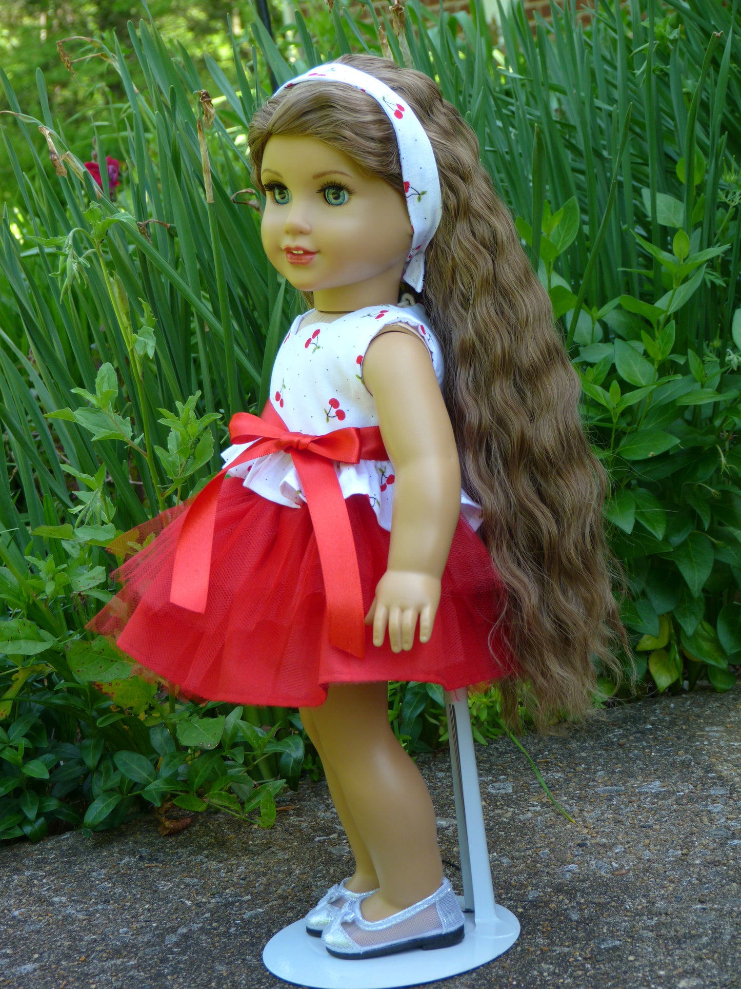 Summer Cherry Outfit for 18 Inch Doll Clothes Handmade to fit American Girl