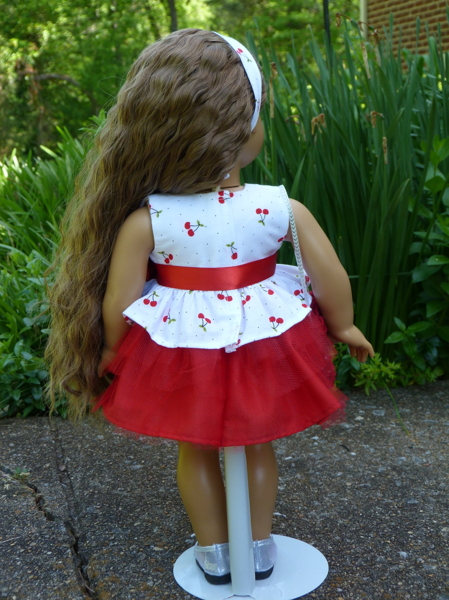 Summer Cherry Outfit for 18 Inch Doll Clothes Handmade to fit American Girl