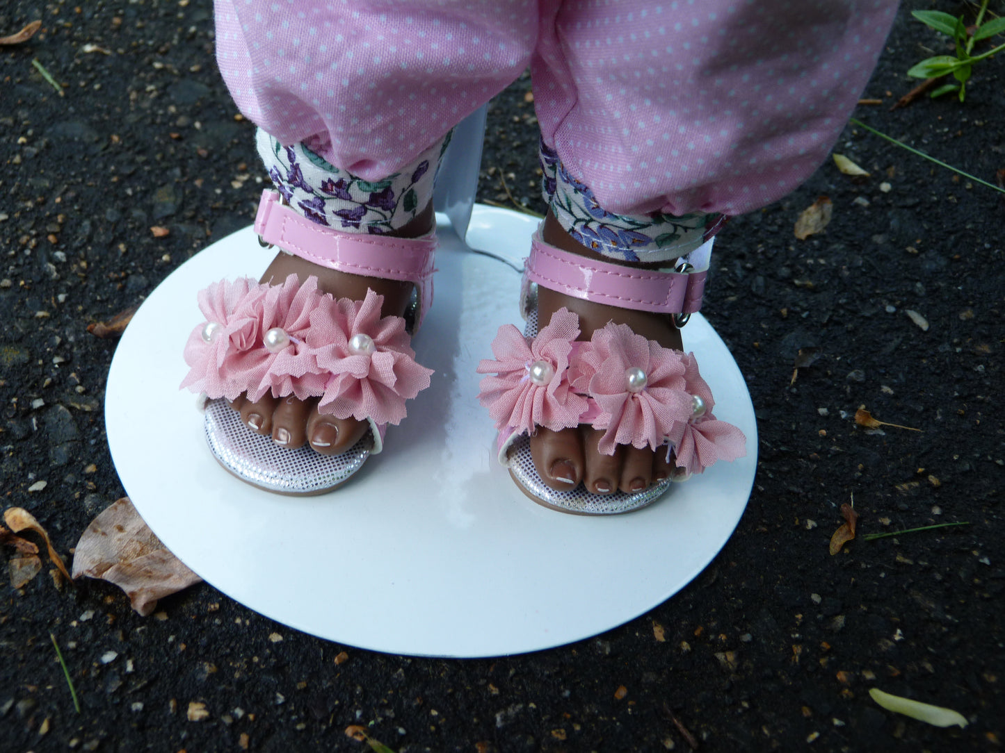 Pink Sandals for 19.5 Inch Doll Fits Gotz Happy Kidz and Hannah