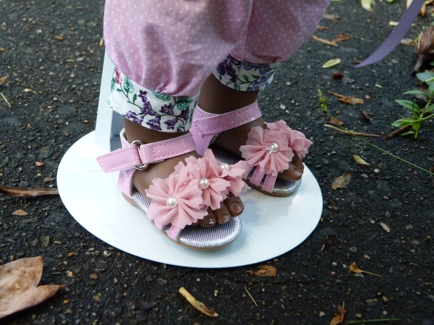 Pink Sandals for 19.5 Inch Doll Fits Gotz Happy Kidz and Hannah