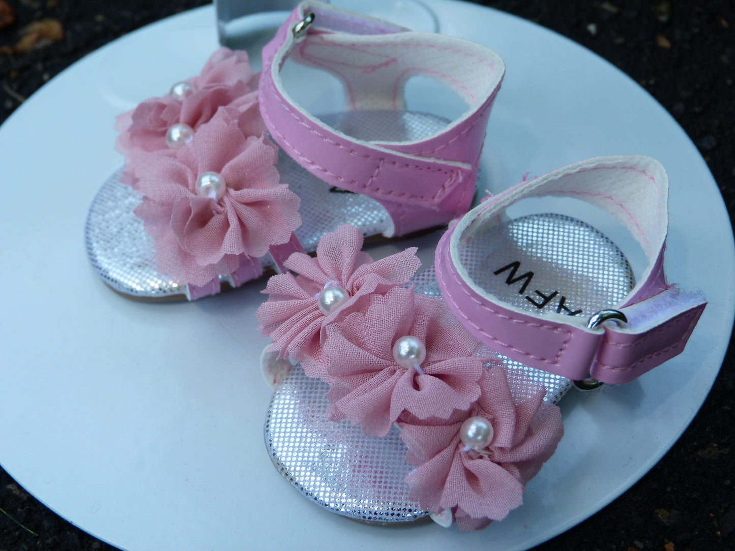 Pink Sandals for 19.5 Inch Doll Fits Gotz Happy Kidz and Hannah