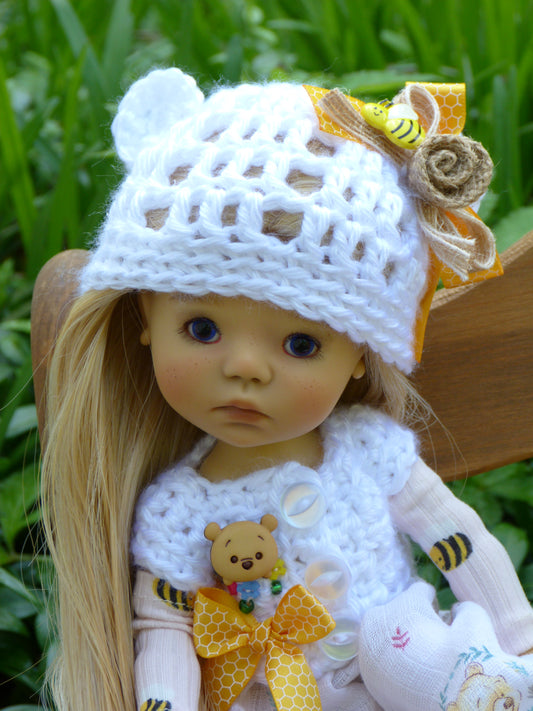 Honey Bear Outfit Handmade to fit 11 Inch Dumpling Meadowdoll