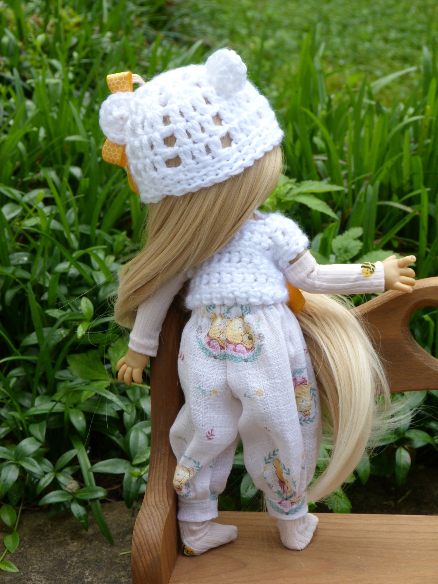 Honey Bear Outfit Handmade to fit 11 Inch Dumpling Meadowdoll