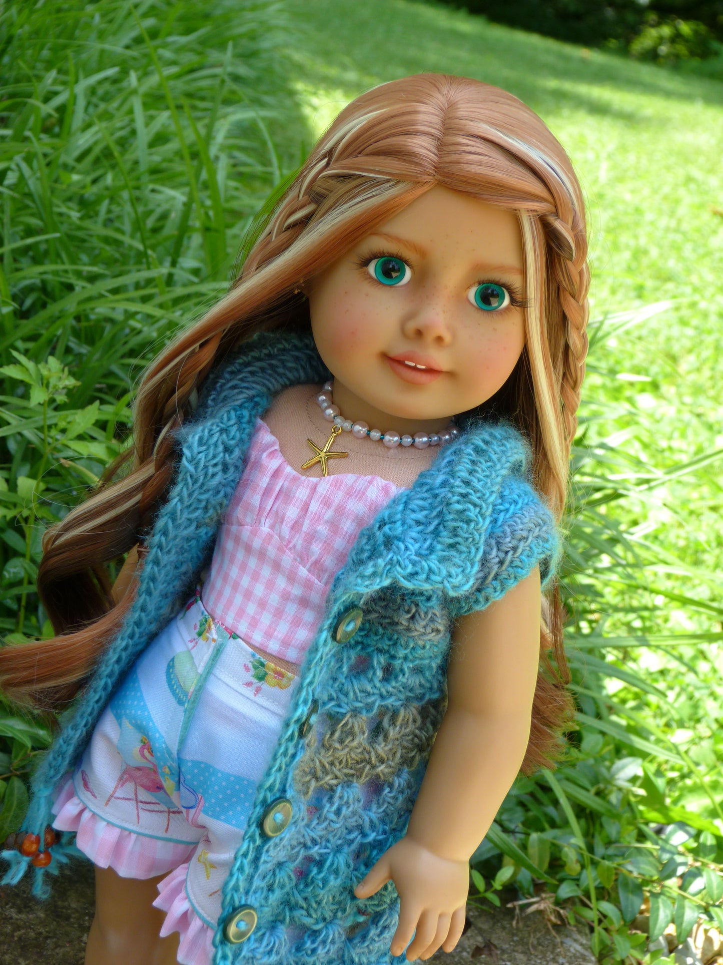 Summer Beach Outfit for 18 Inch Doll Handmade to fit American Girl