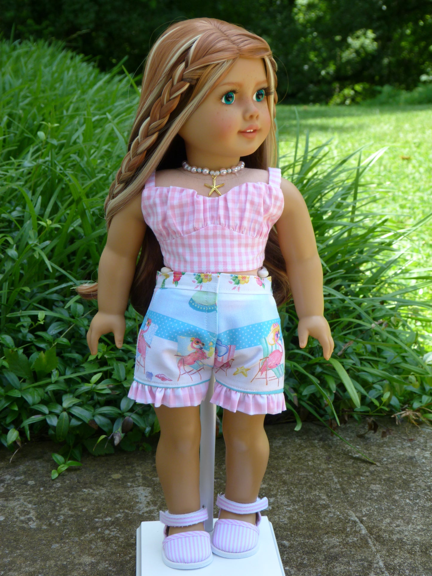 Summer Beach Outfit for 18 Inch Doll Handmade to fit American Girl