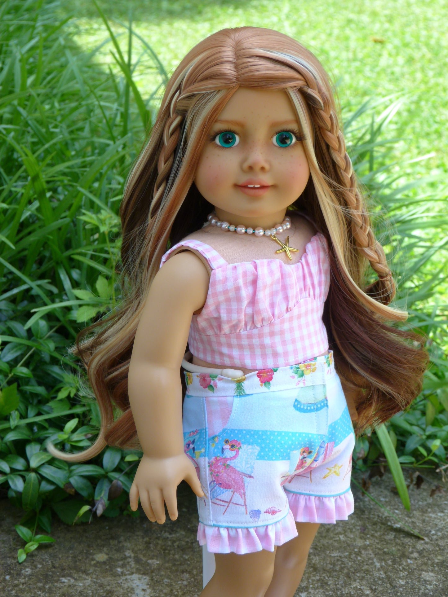 Summer Beach Outfit for 18 Inch Doll Handmade to fit American Girl