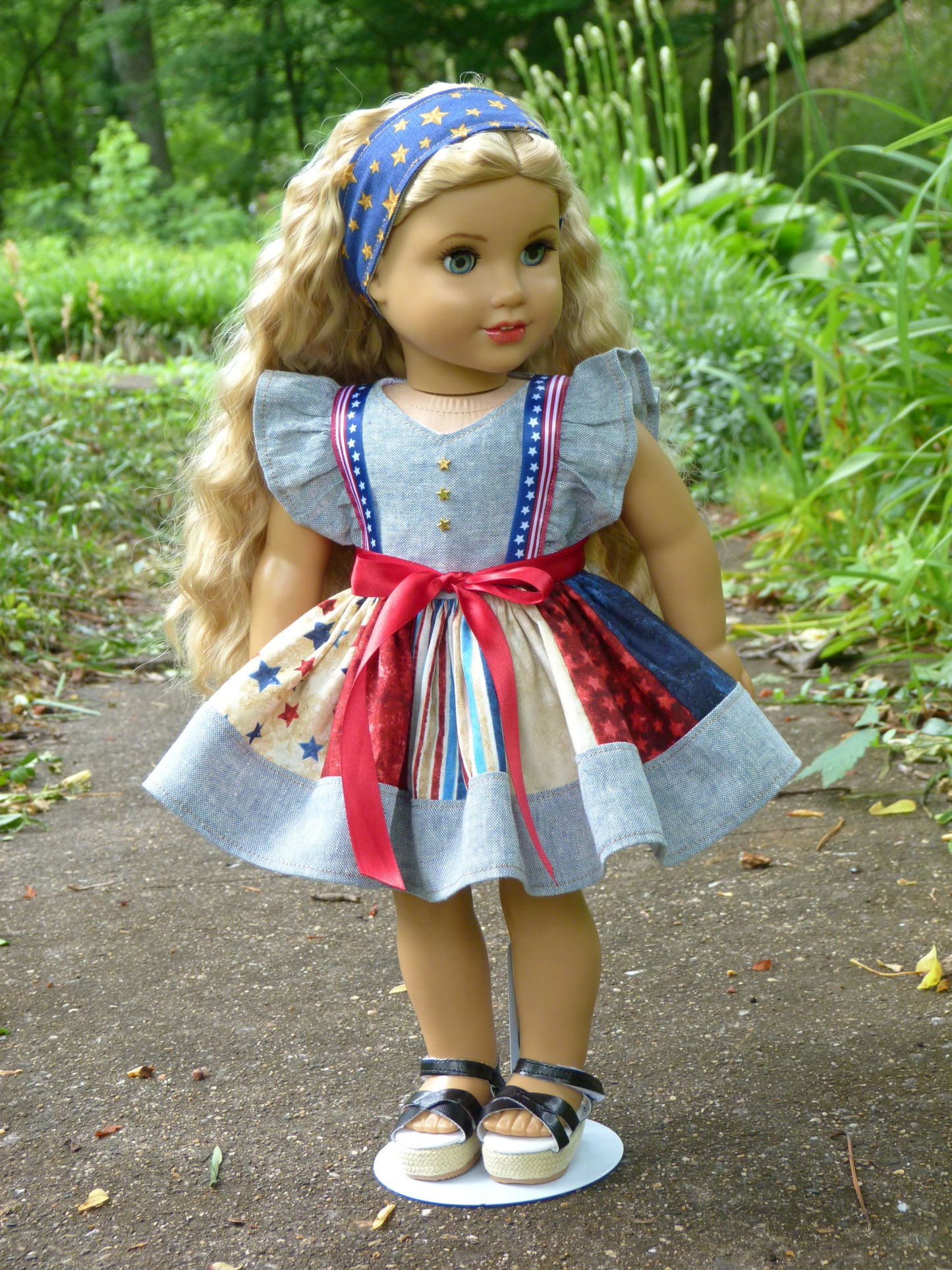 Fourth of July Outfit for 18 Inch Doll Clothes Handmade to fit American Girl