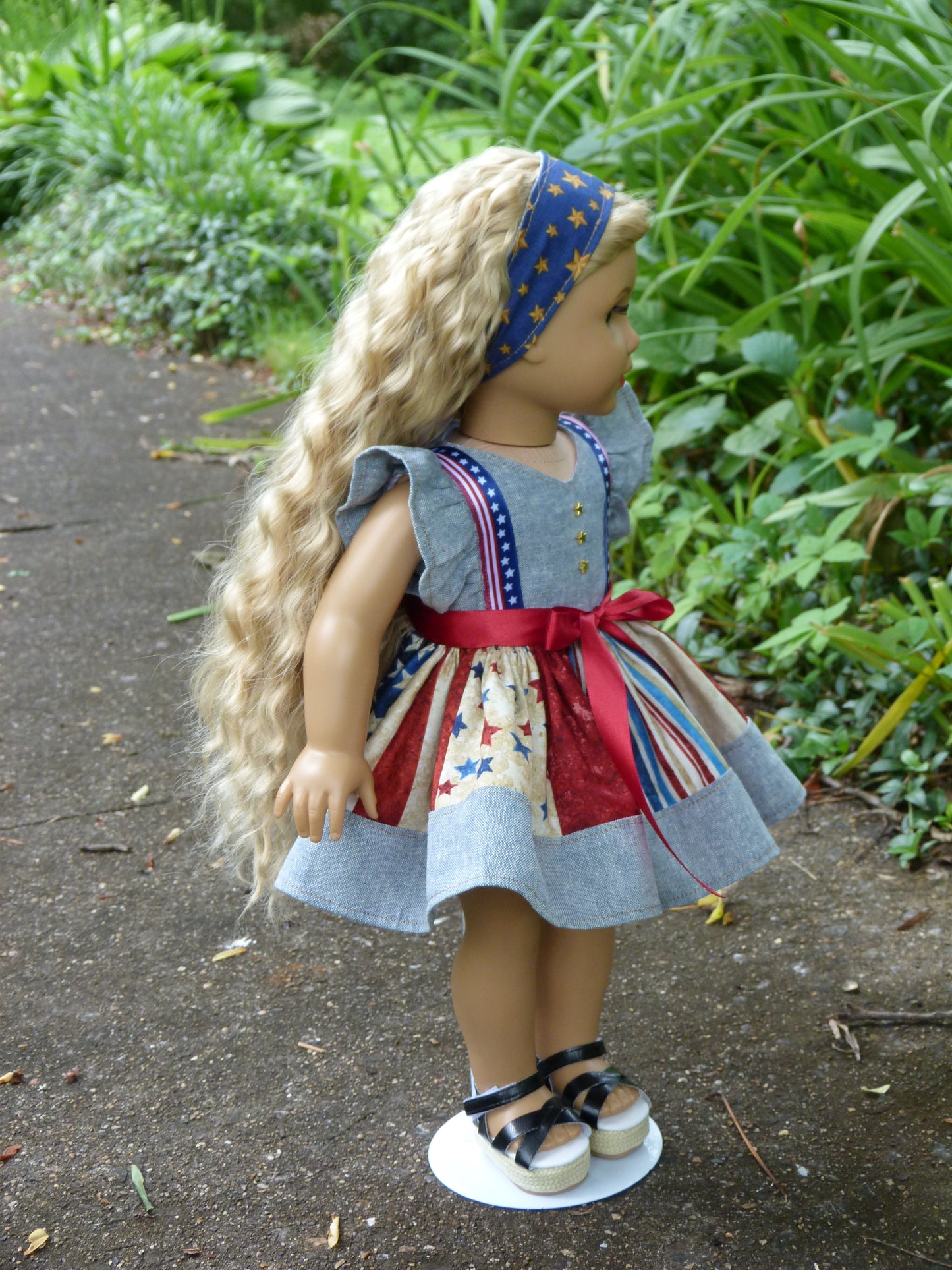 Fourth of July Outfit for 18 Inch Doll Clothes Handmade to fit American Girl