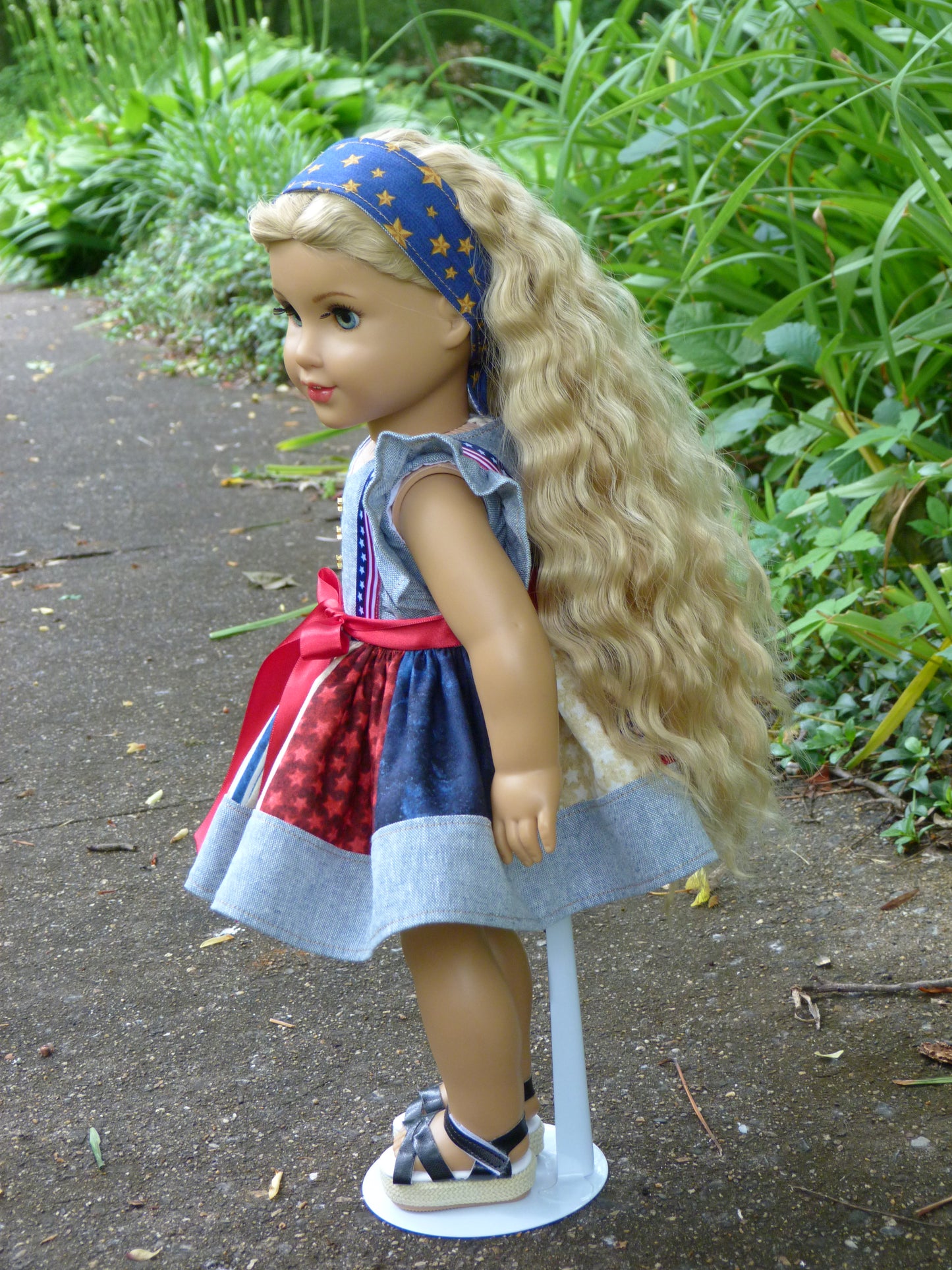 Fourth of July Outfit for 18 Inch Doll Clothes Handmade to fit American Girl