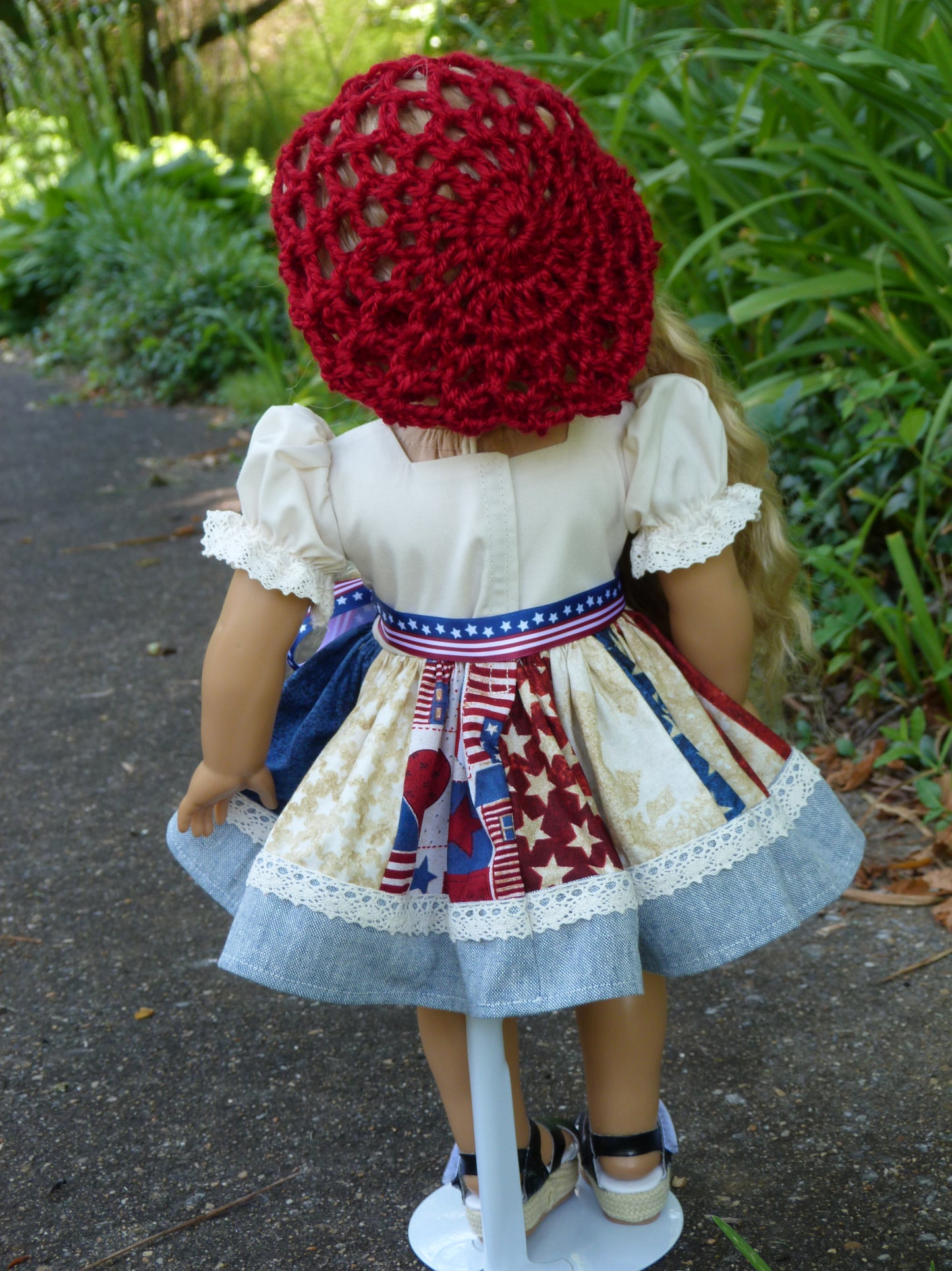 Fourth of July Outfit for 18 Inch Doll Clothes Handmade to fit American Girl