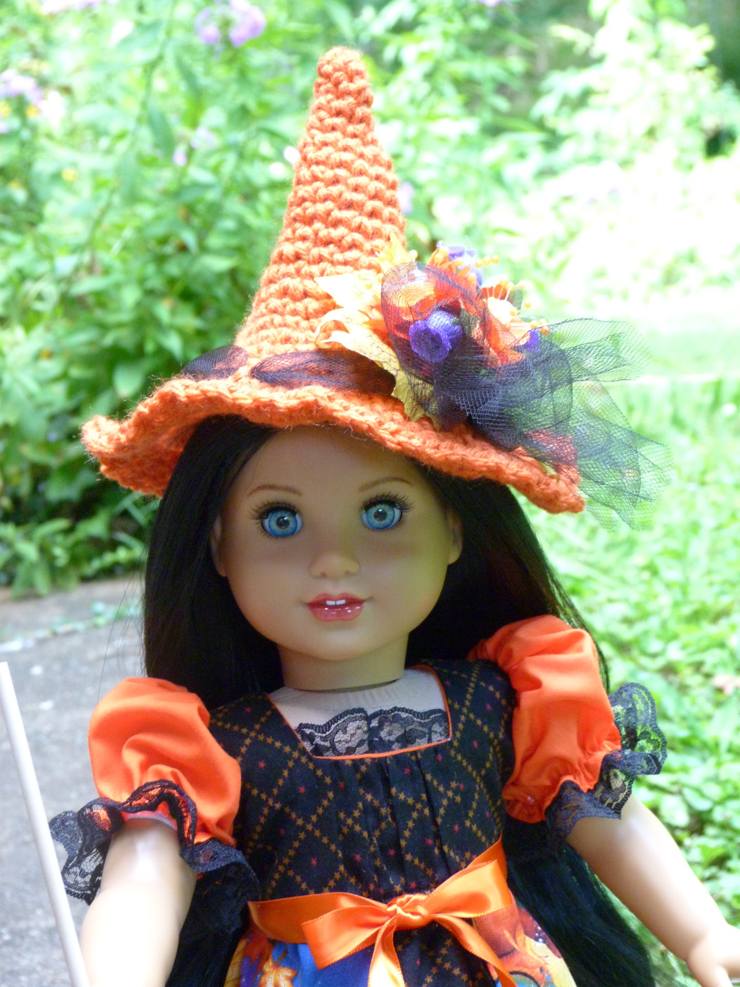 Halloween Witch Ensemble for 18 Inch Doll Clothes Handmade to fit American Girl