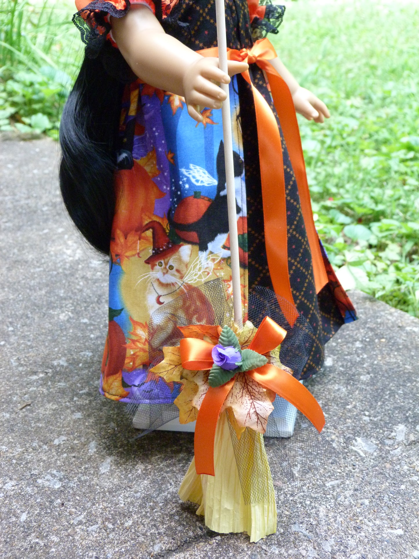 Halloween Witch Ensemble for 18 Inch Doll Clothes Handmade to fit American Girl