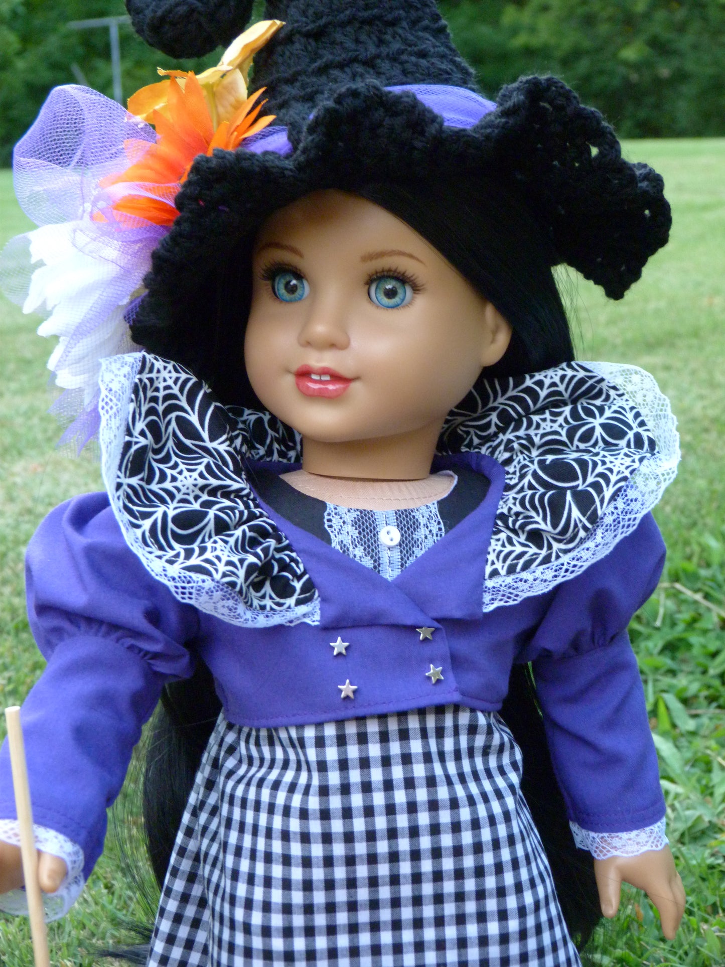 Halloween Witch Ensemble for 18 Inch Doll Clothes Handmade to fit American Girl