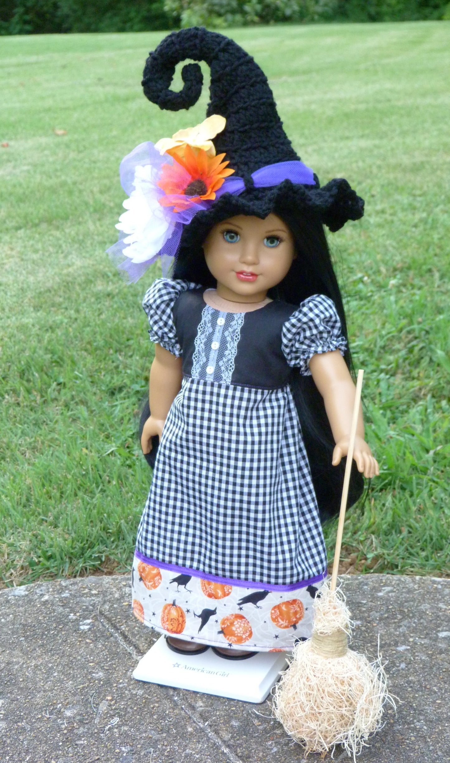 Halloween Witch Ensemble for 18 Inch Doll Clothes Handmade to fit American Girl