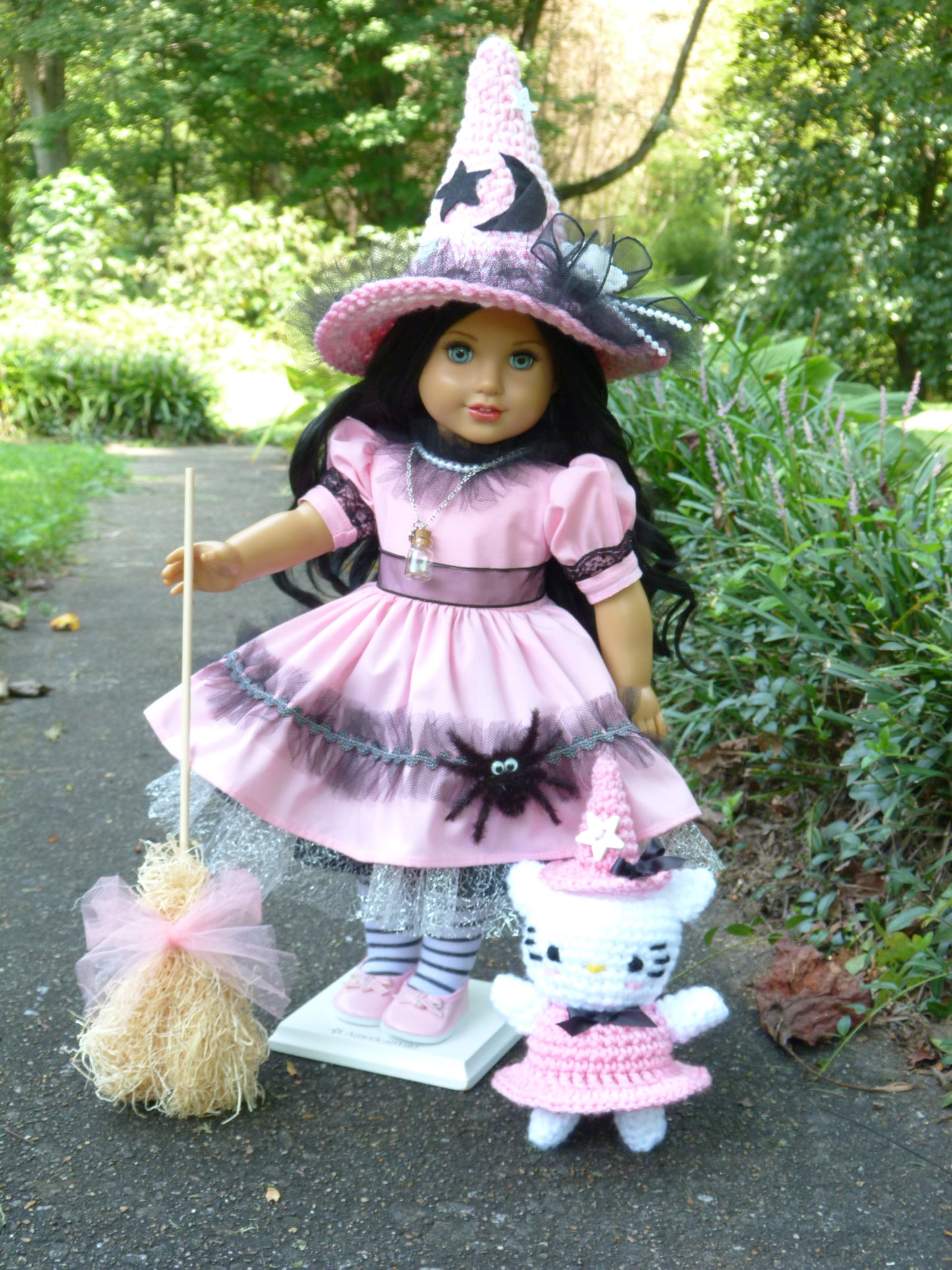 Halloween Witch Ensemble for 18 Inch Doll Clothes Handmade to fit American Girl