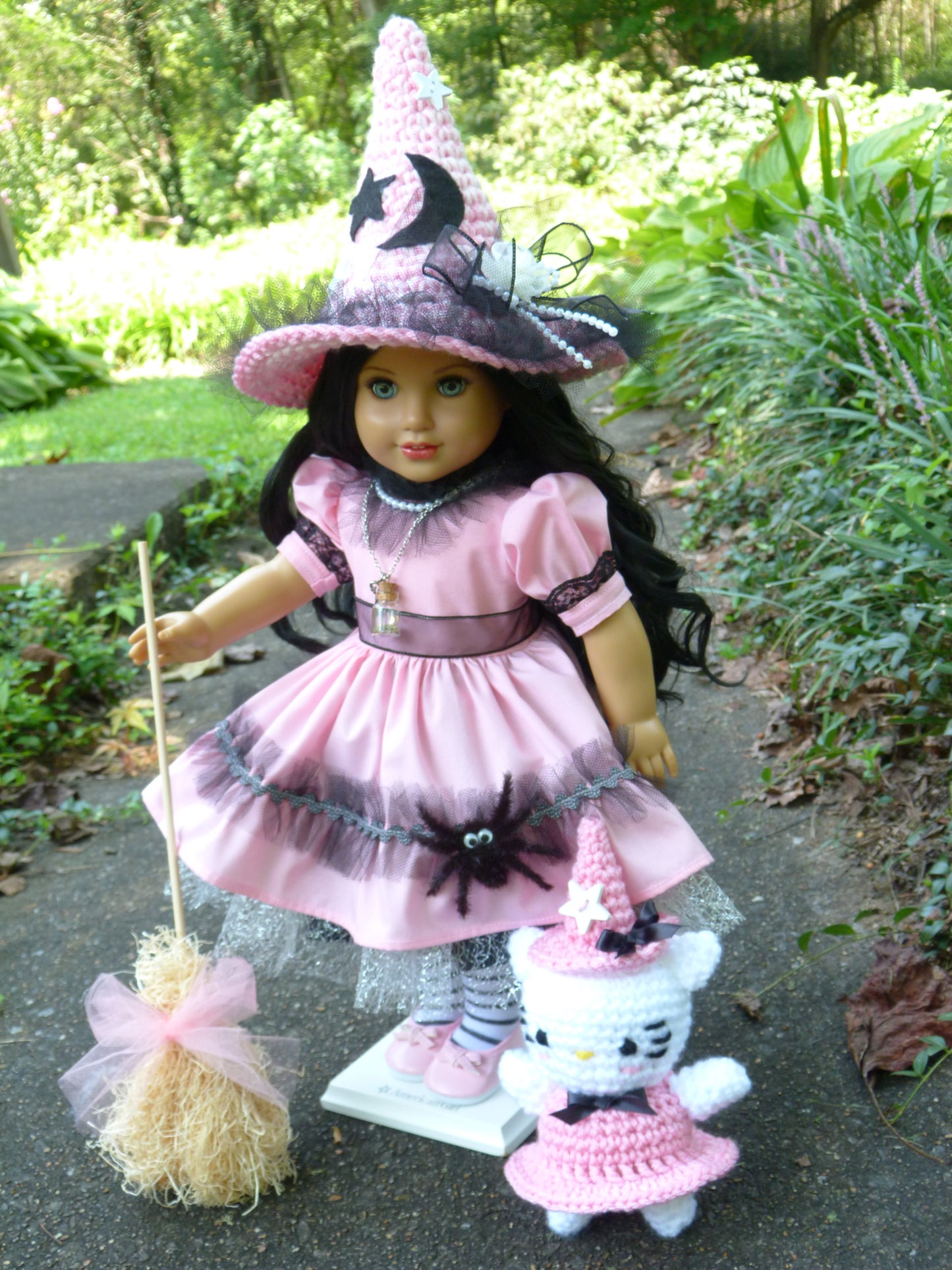 Halloween Witch Ensemble for 18 Inch Doll Clothes Handmade to fit American Girl