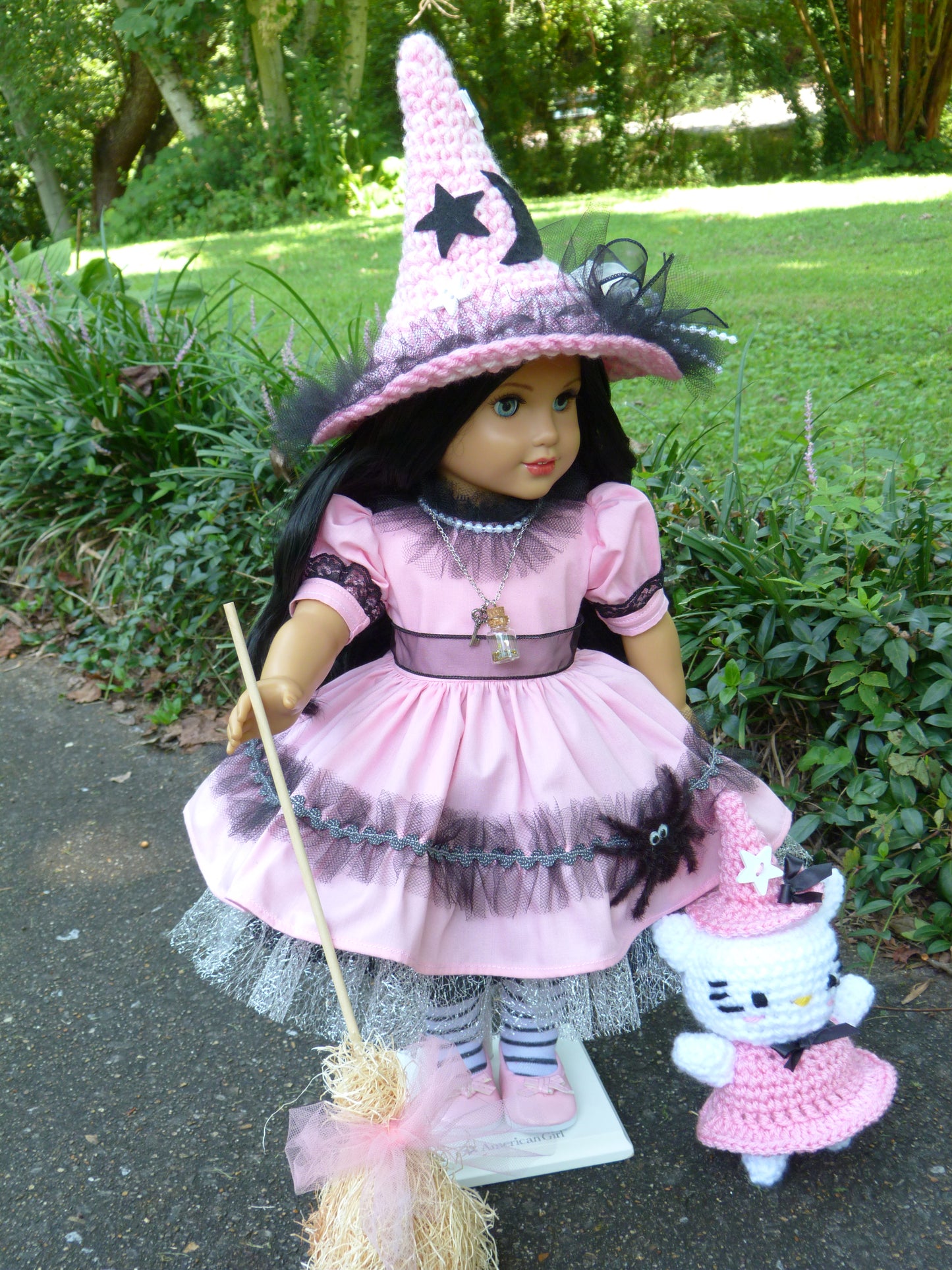 Halloween Witch Ensemble for 18 Inch Doll Clothes Handmade to fit American Girl