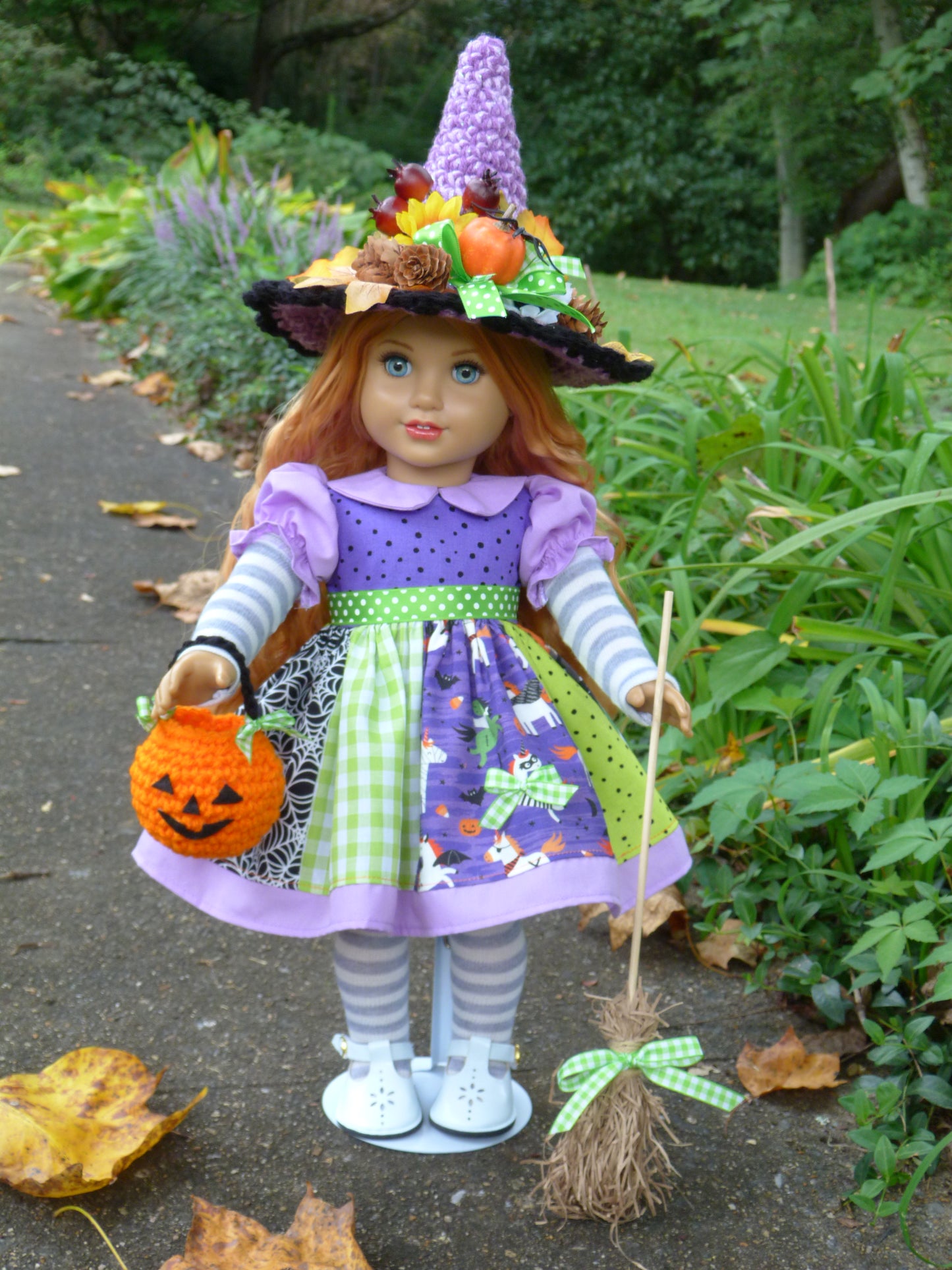 Trick-or-Treat Witch Costume Halloween Ensemble for 18 Inch Doll