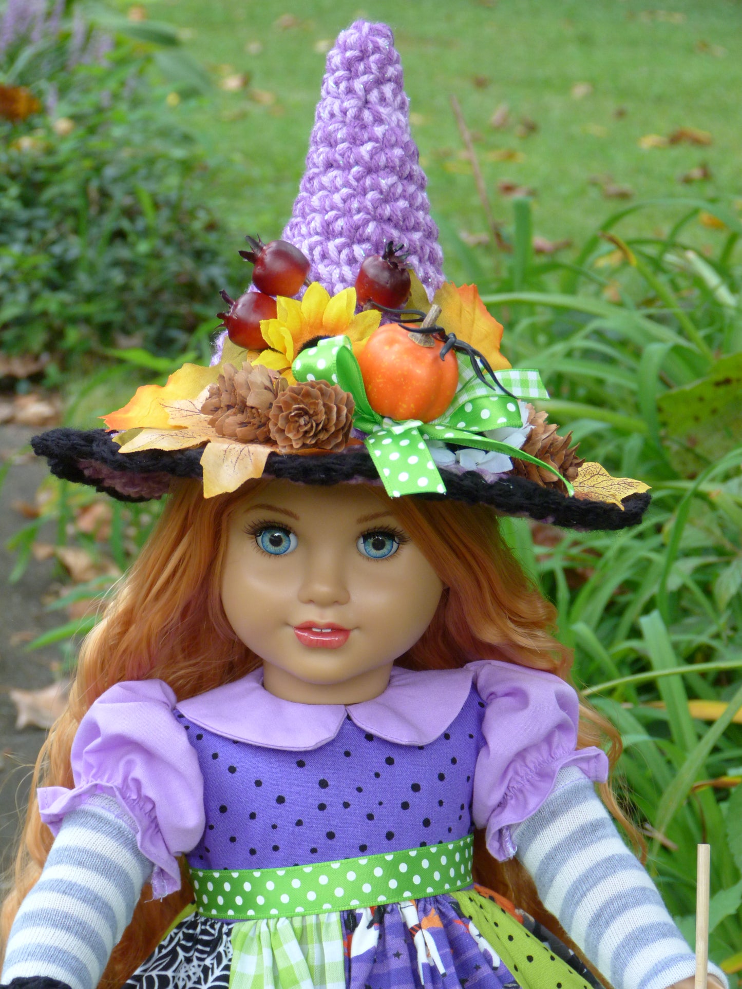 Trick-or-Treat Witch Costume Halloween Ensemble for 18 Inch Doll