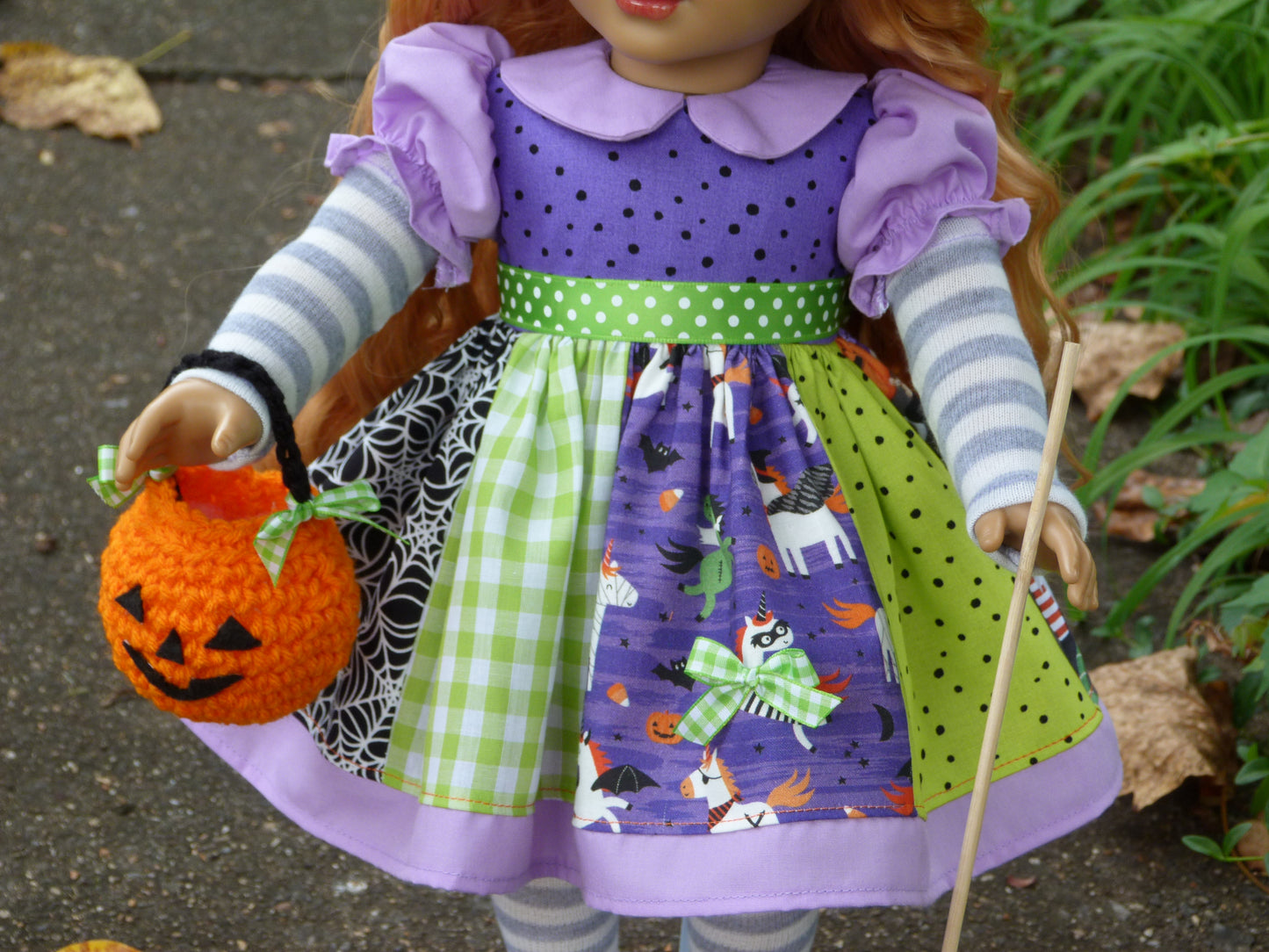 Trick-or-Treat Witch Costume Halloween Ensemble for 18 Inch Doll