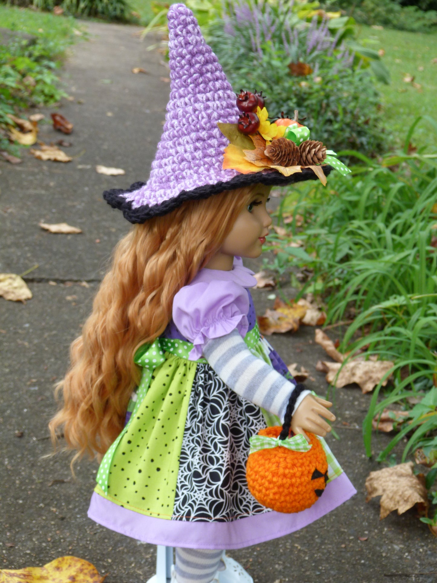 Trick-or-Treat Witch Costume Halloween Ensemble for 18 Inch Doll