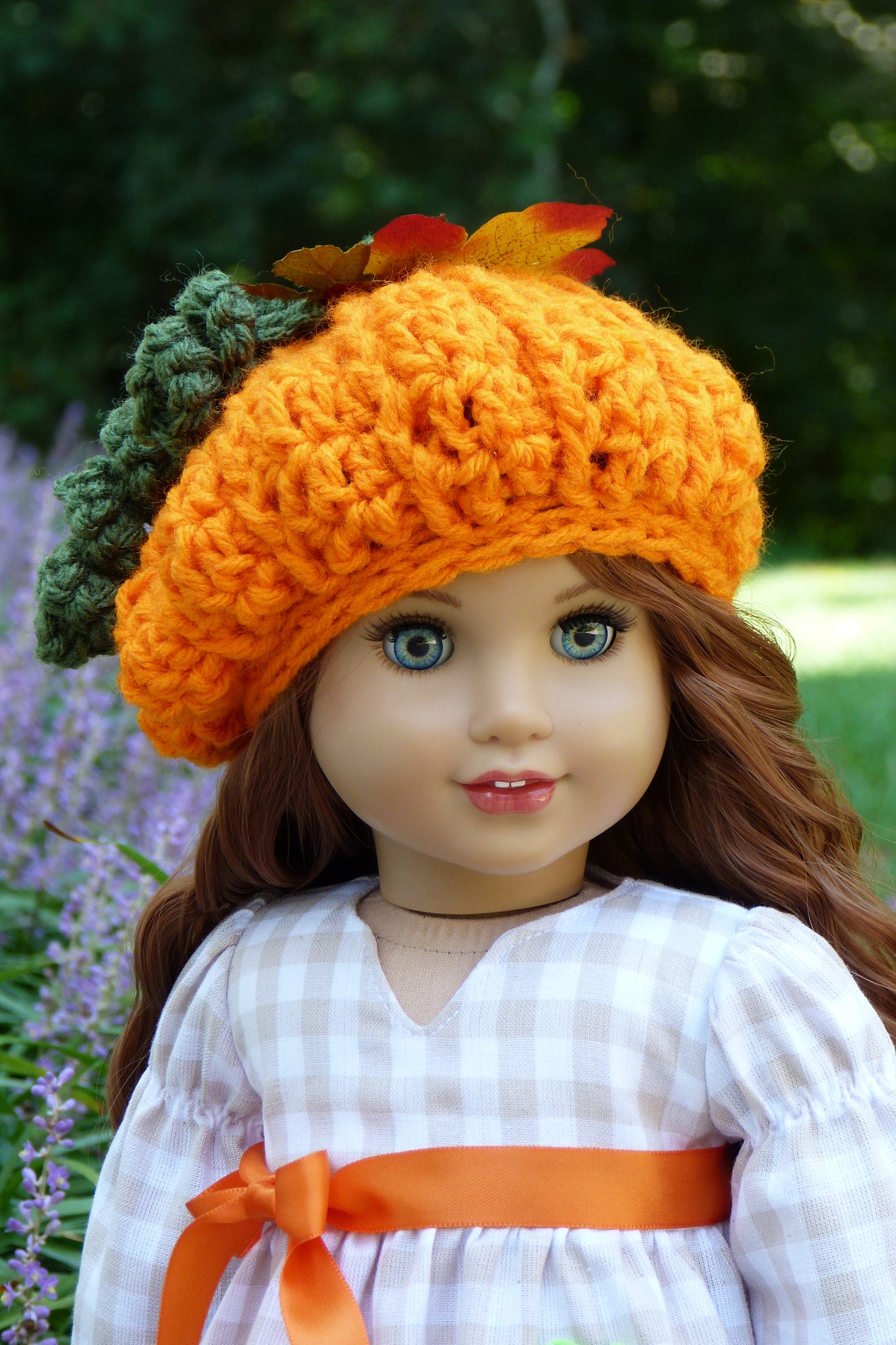 Autumn Pumpkin Ensemble for 18 Inch Doll