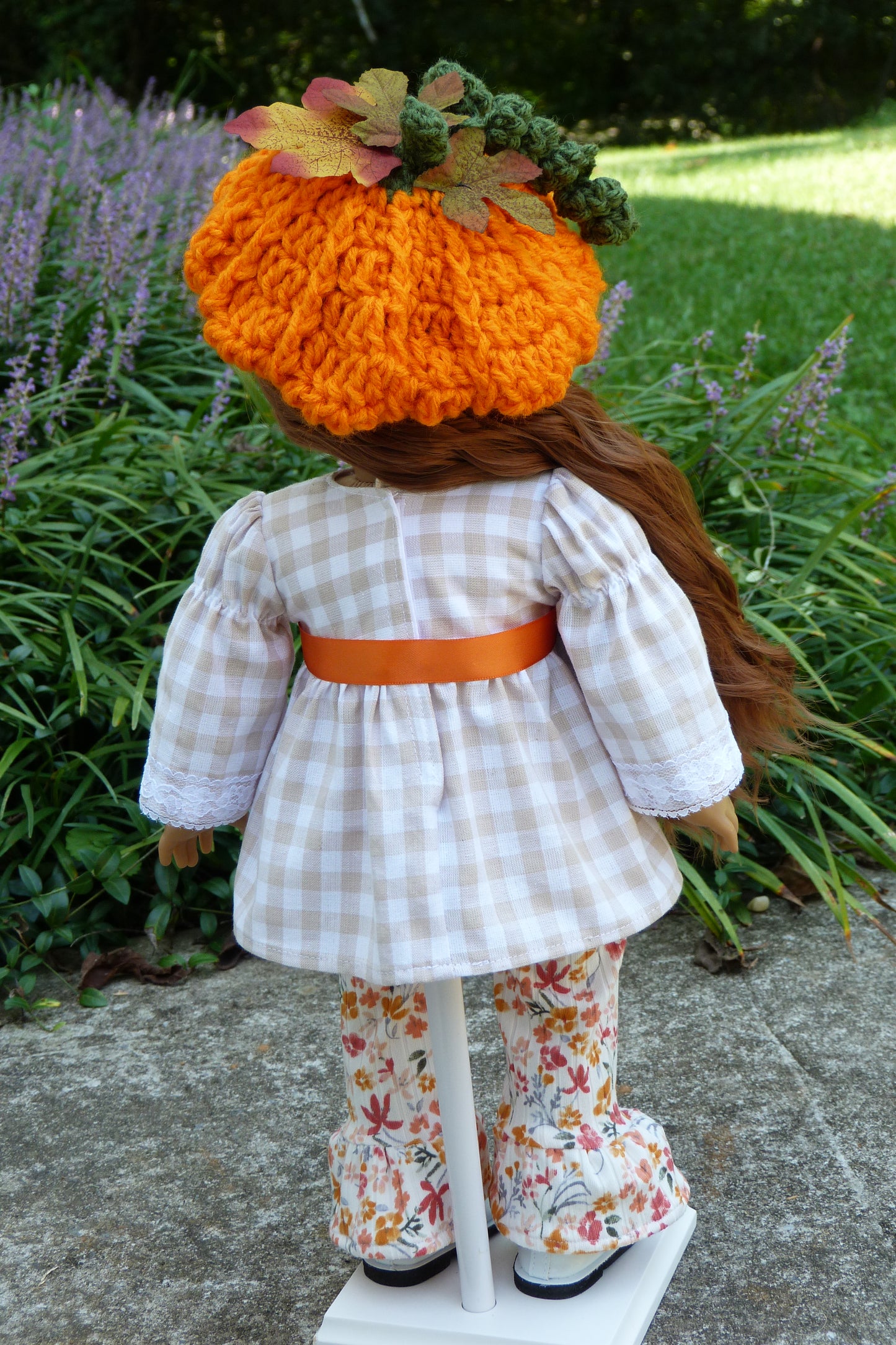 Autumn Pumpkin Ensemble for 18 Inch Doll