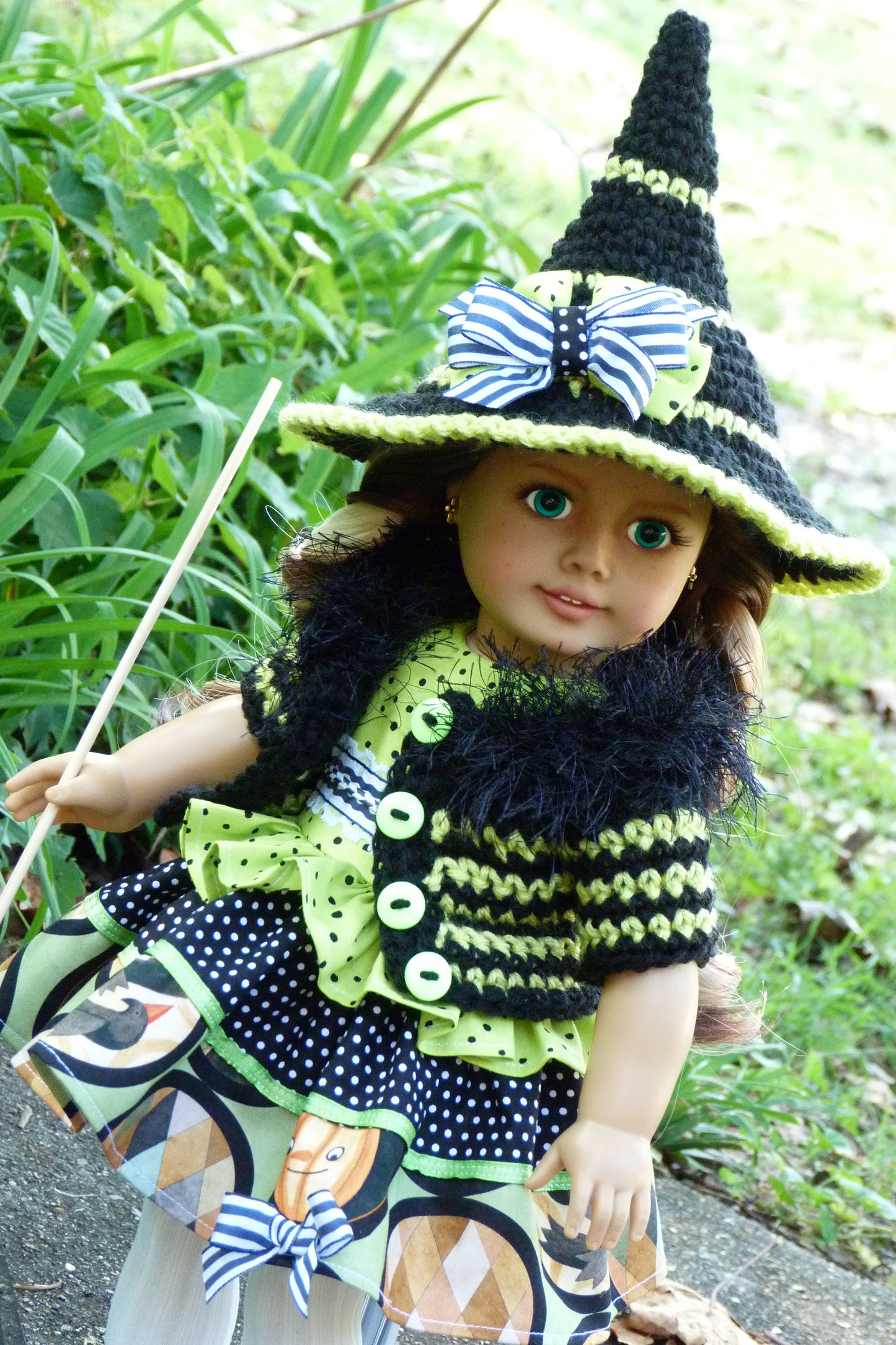 Halloween Party Witch Outfit for 18 Inch Doll