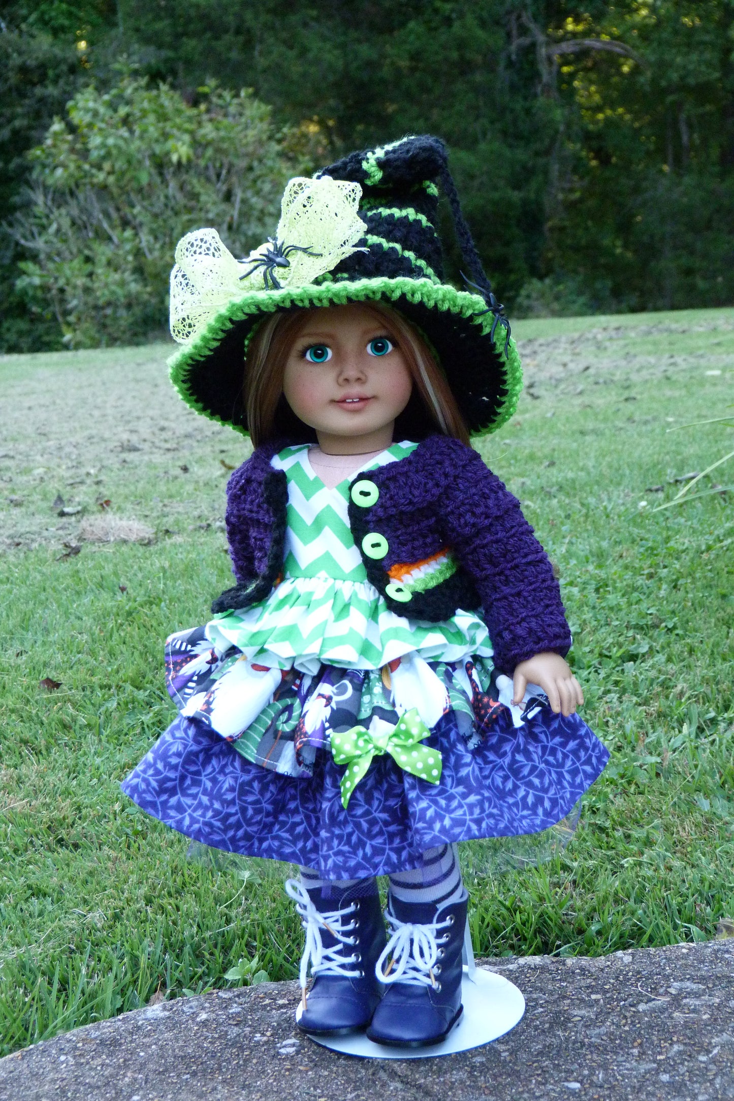 Halloween Gnome Witch Outfit for 18 Inch Doll