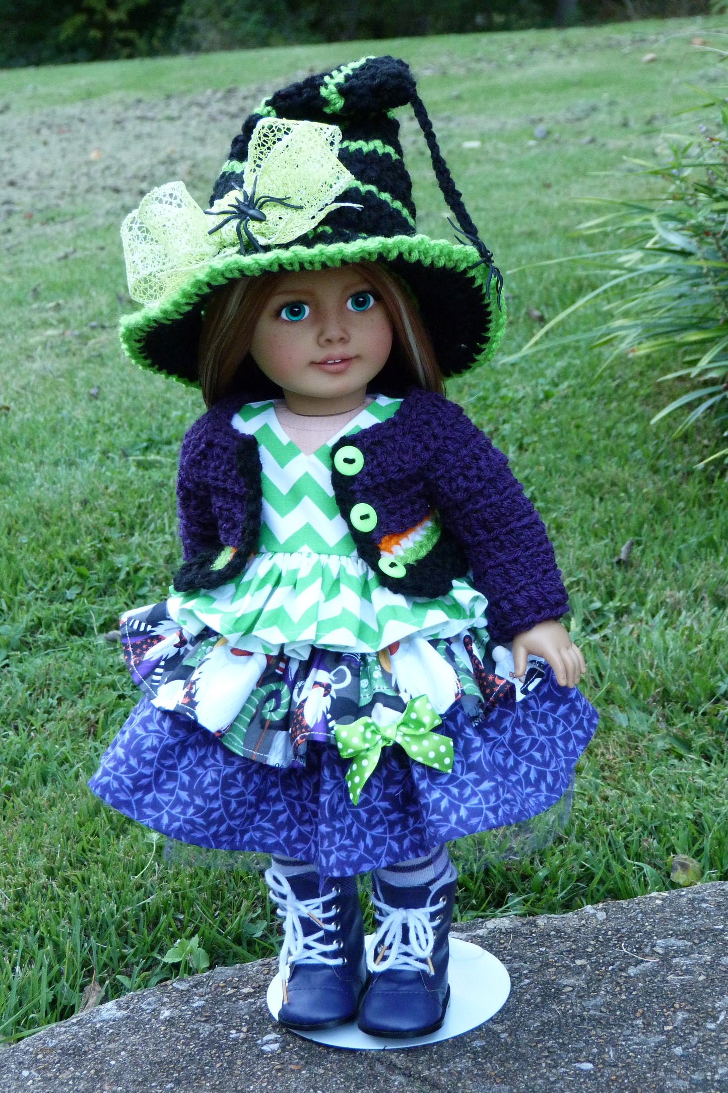 Halloween Gnome Witch Outfit for 18 Inch Doll