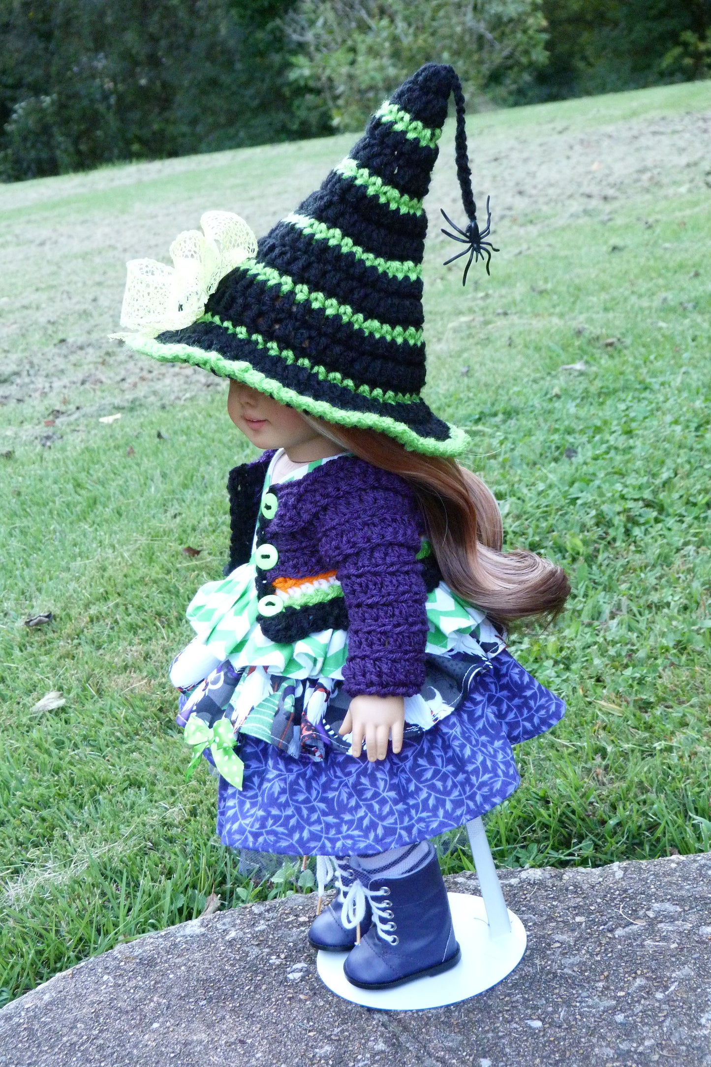 Halloween Gnome Witch Outfit for 18 Inch Doll