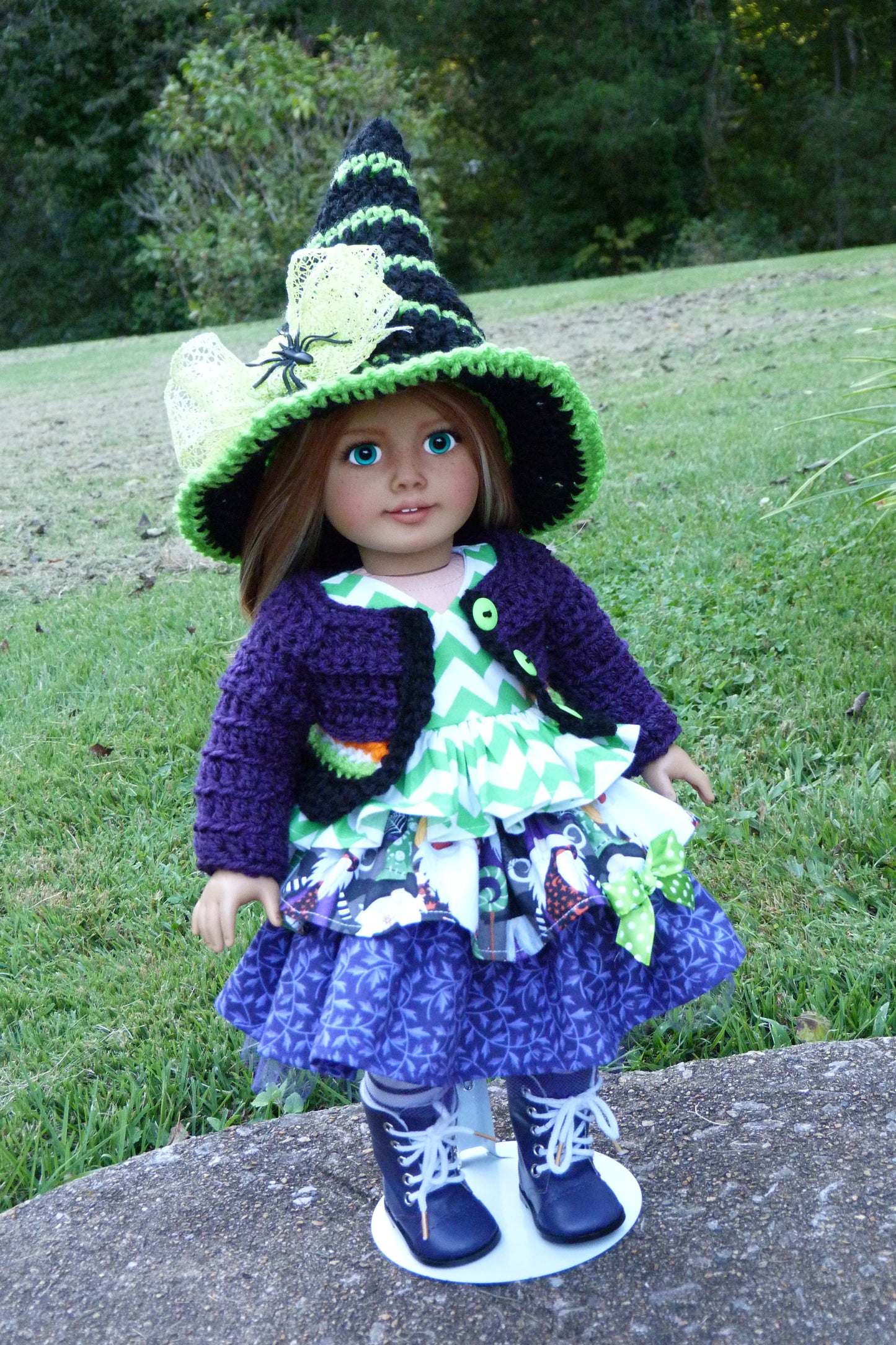 Halloween Gnome Witch Outfit for 18 Inch Doll