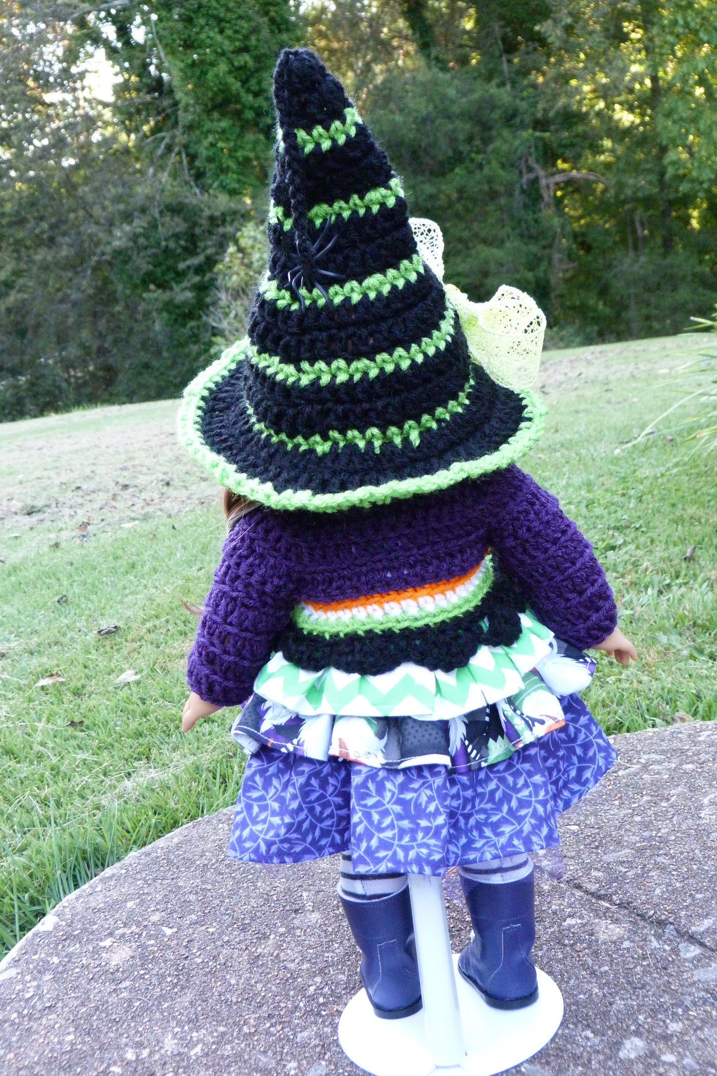 Halloween Gnome Witch Outfit for 18 Inch Doll