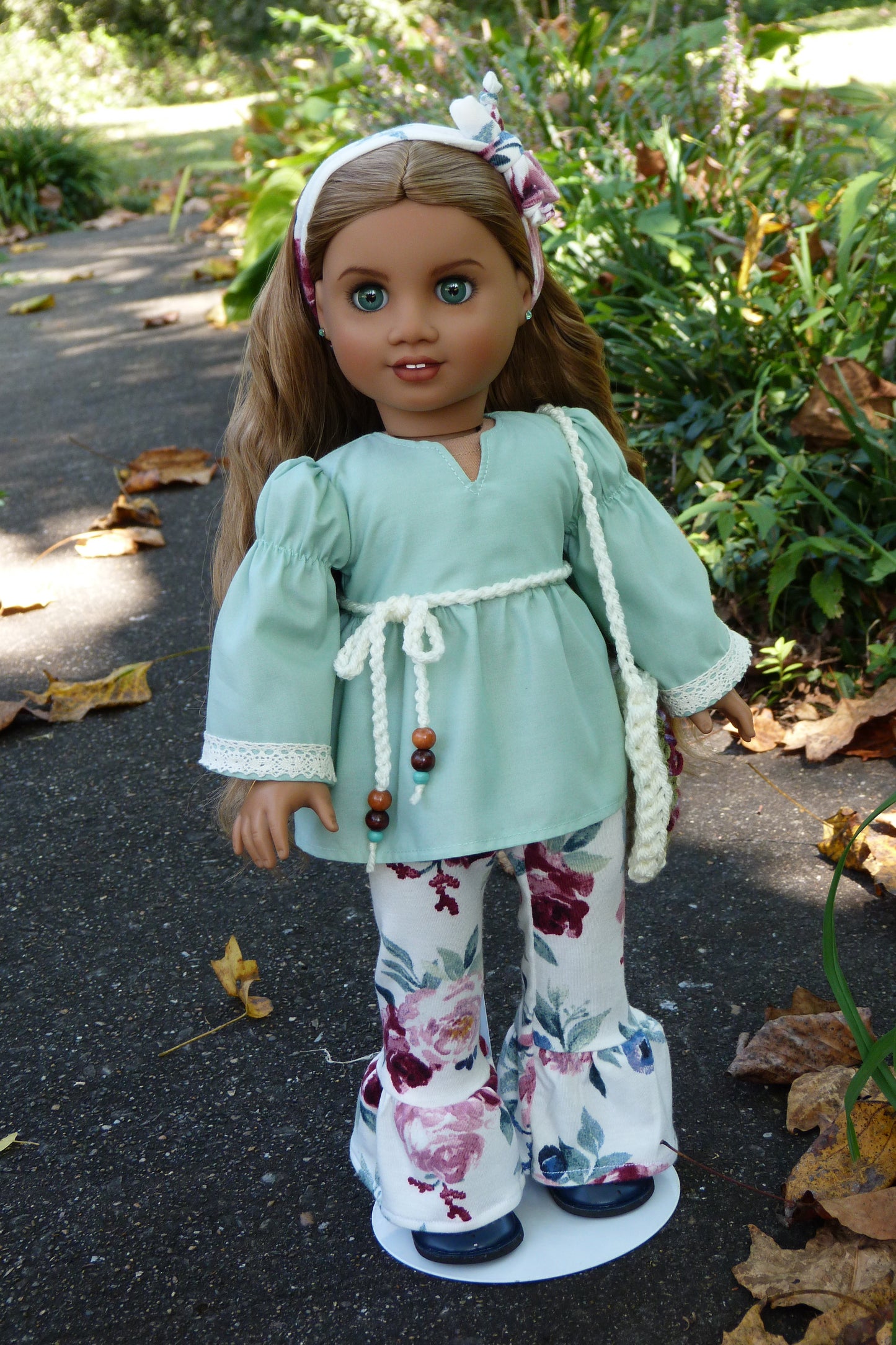 Sage Rose Outfit for 18 Inch Doll