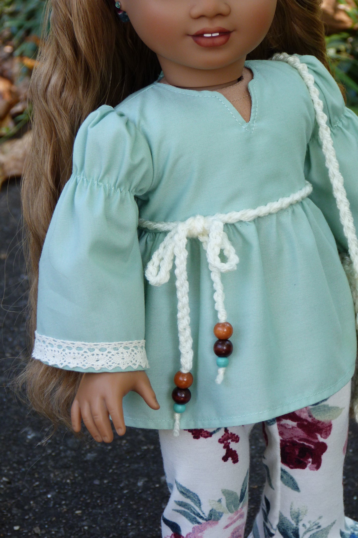 Sage Rose Outfit for 18 Inch Doll