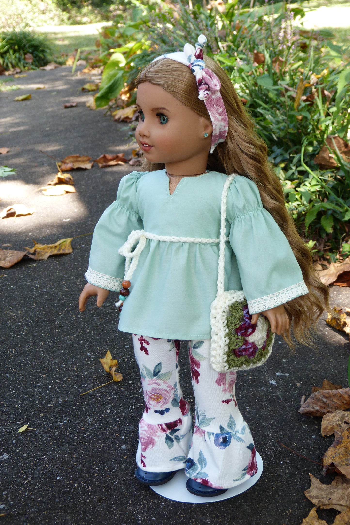 Sage Rose Outfit for 18 Inch Doll