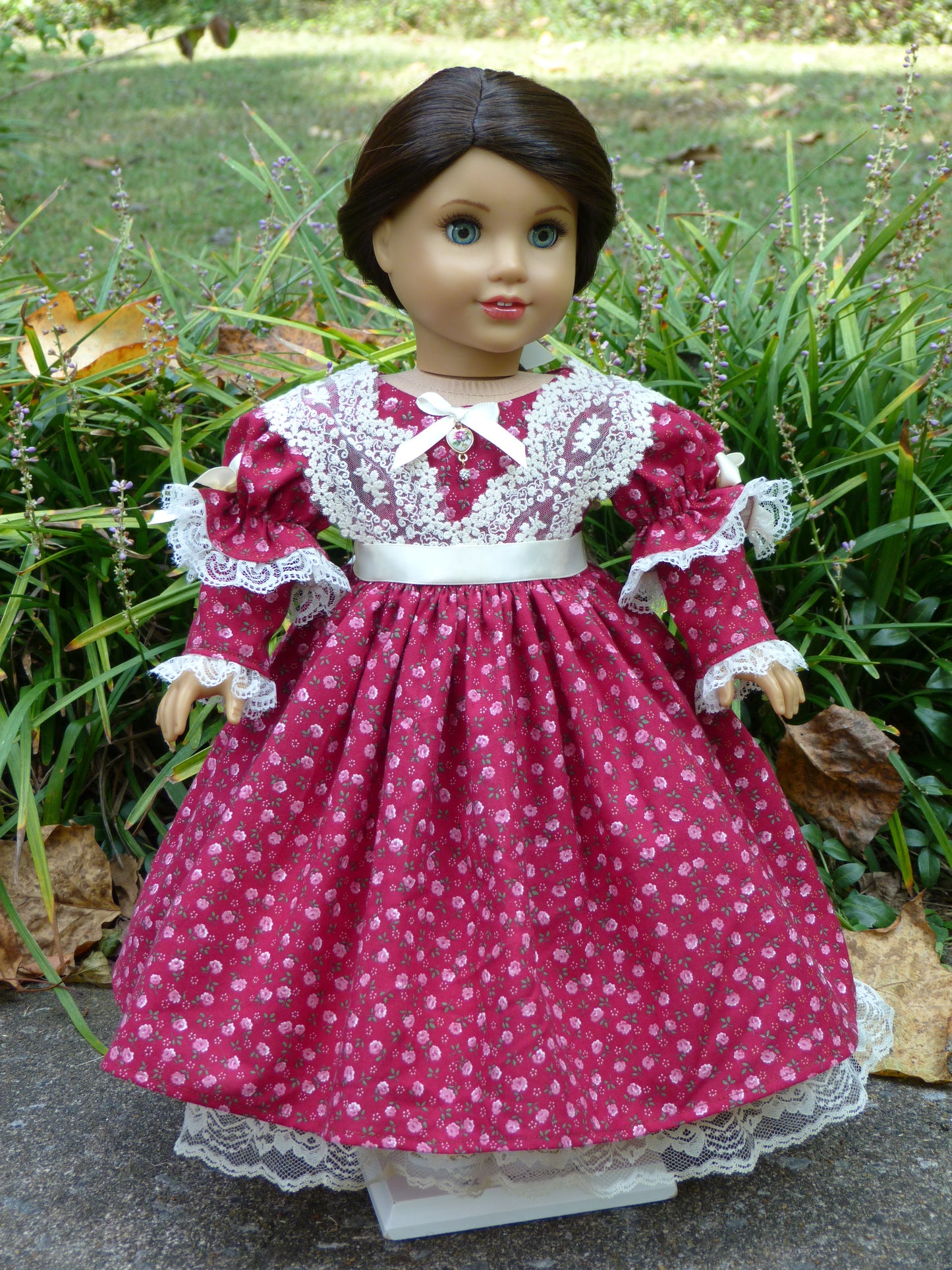 Cranberry Rose Historical Outfit for 18 Inch Doll