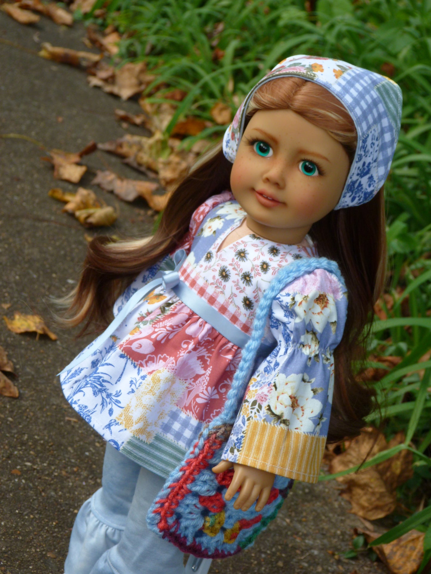 Patchwork Outfit for 18 Inch Doll