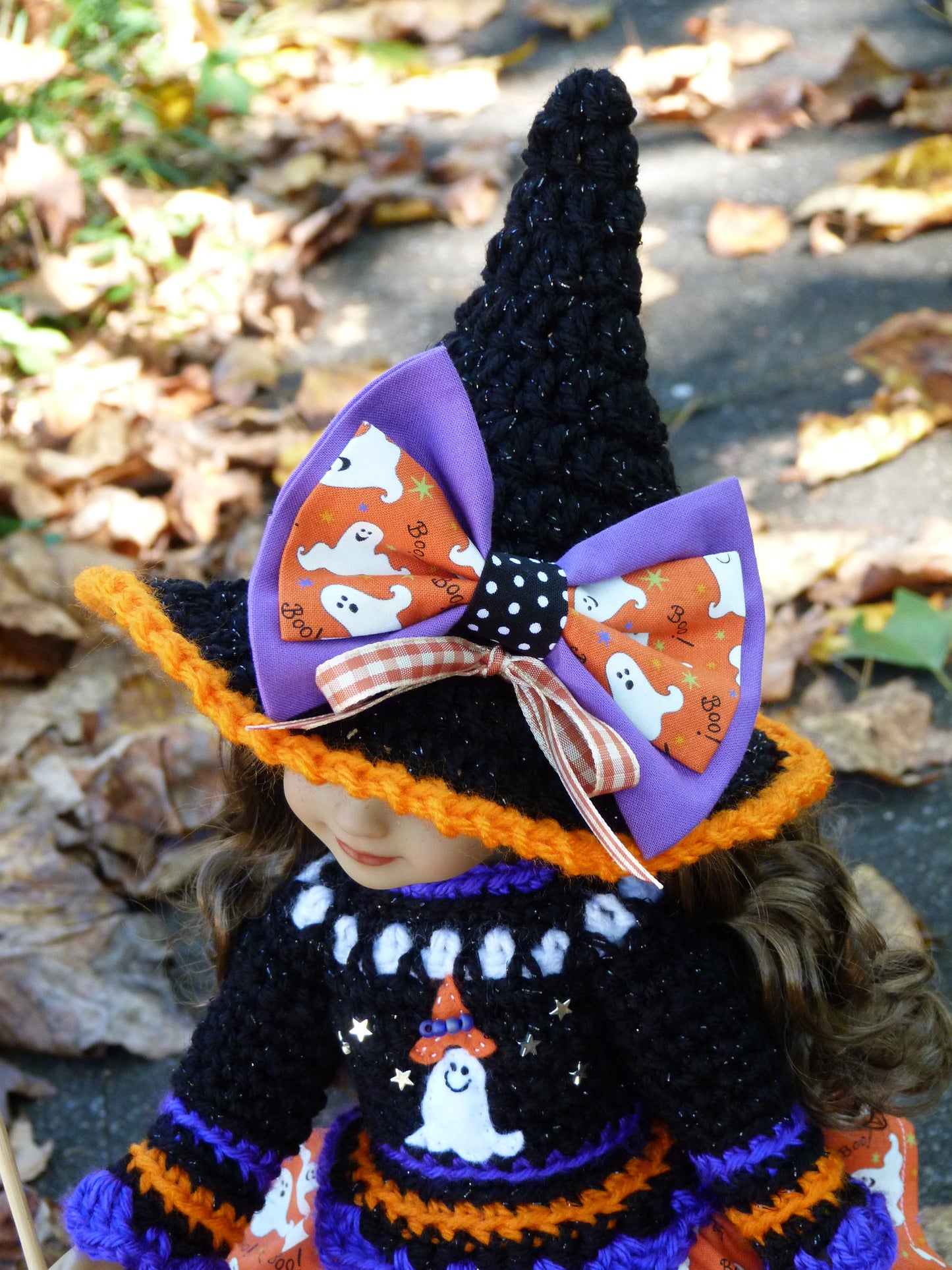 Ghostly Halloween Witch Outfit Handmade to fit 14.5 Inch Ruby Red Fashion Friends Doll