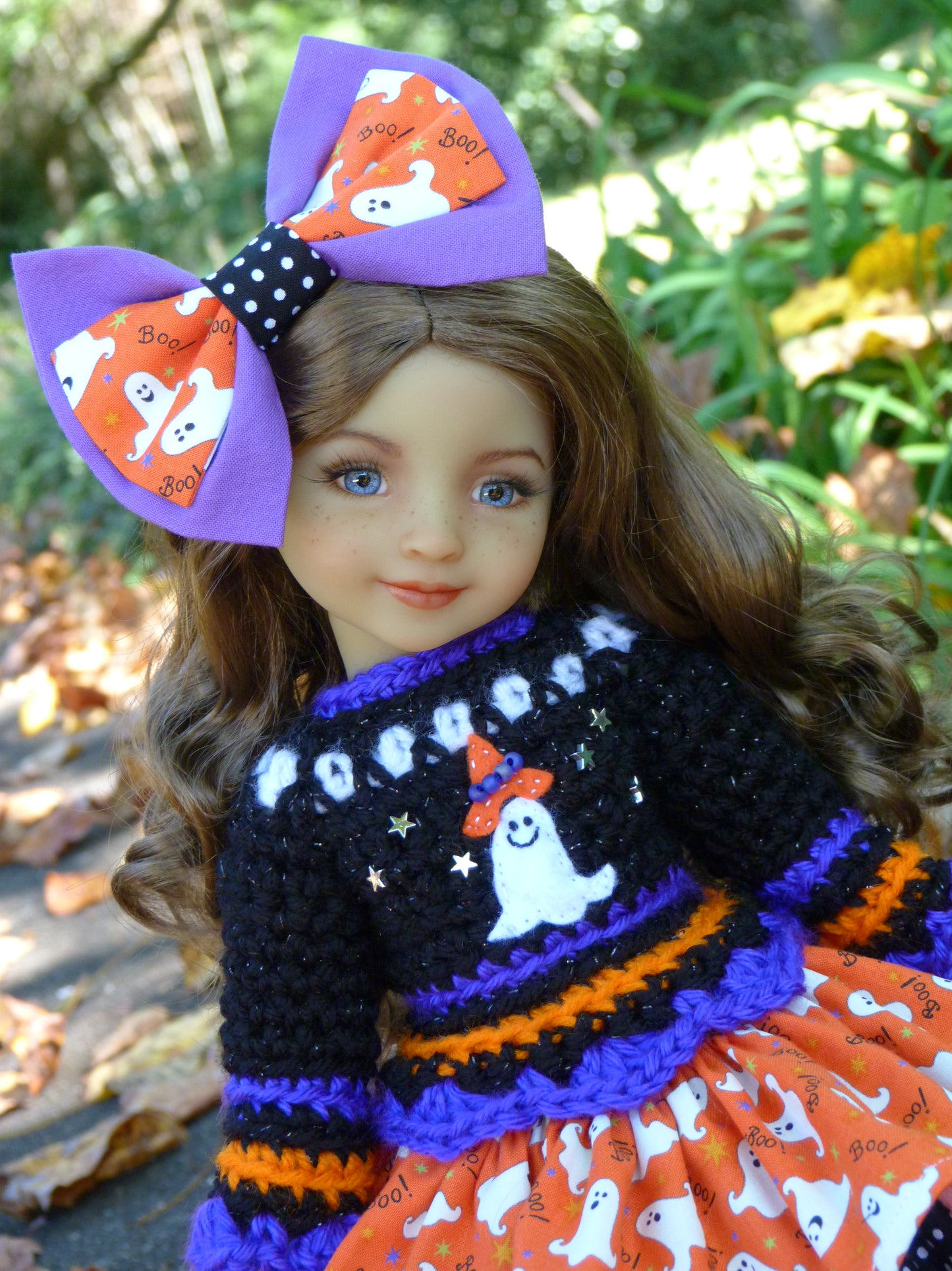 Ghostly Halloween Witch Outfit Handmade to fit 14.5 Inch Ruby Red Fashion Friends Doll